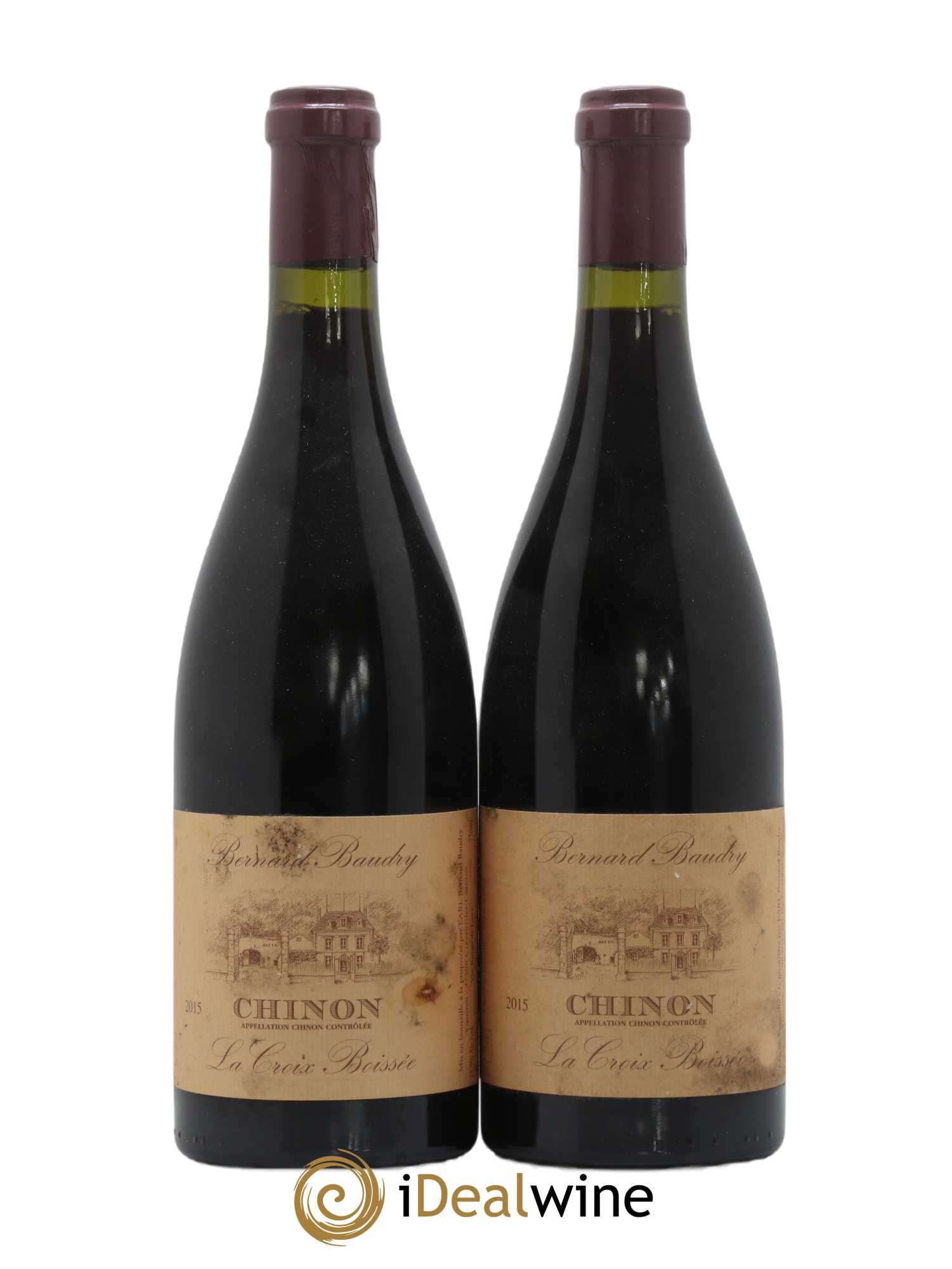 Chinon La Croix Boissée Bernard Baudry 2015 - Lot de 2 bouteilles - 0