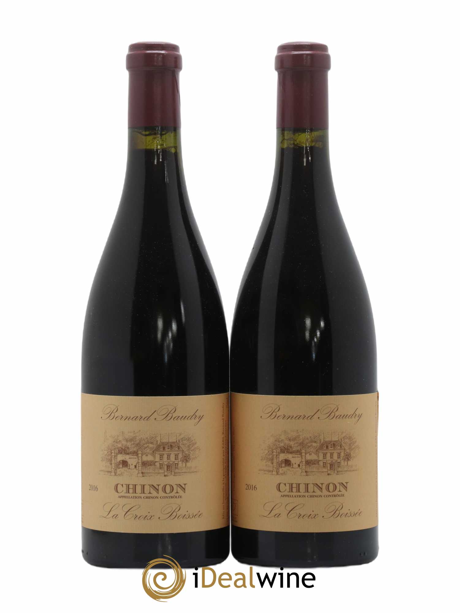 Chinon La Croix Boissée Bernard Baudry 2016 - Lot of 2 bottles - 0