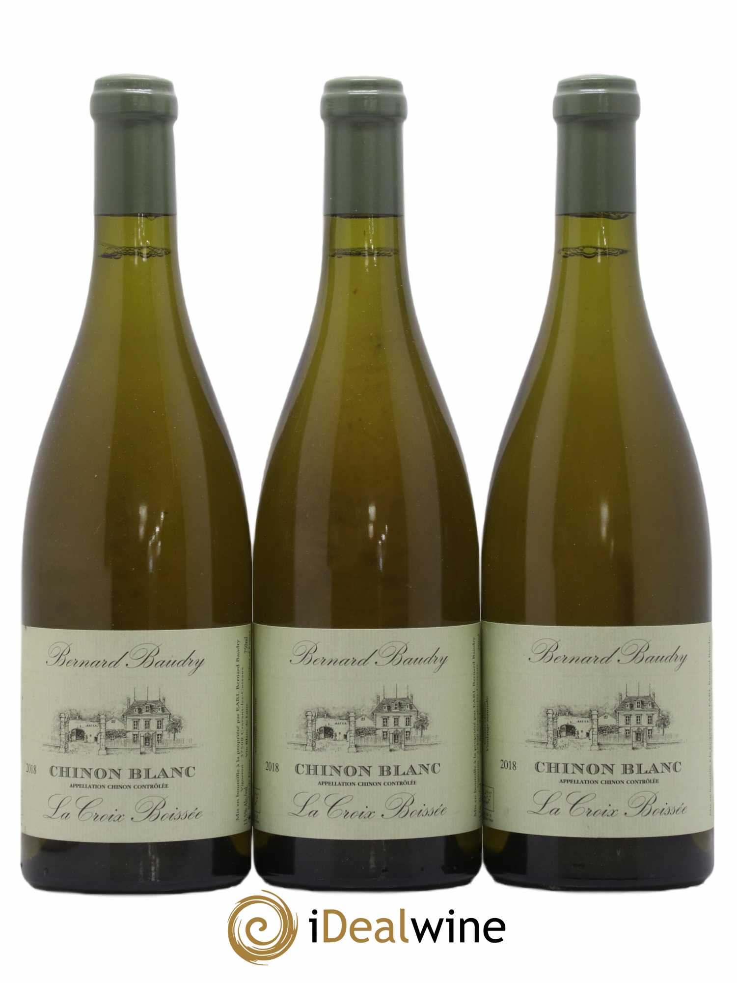 Chinon La Croix Boissée Bernard Baudry 2018 - Lot de 3 bouteilles - 0