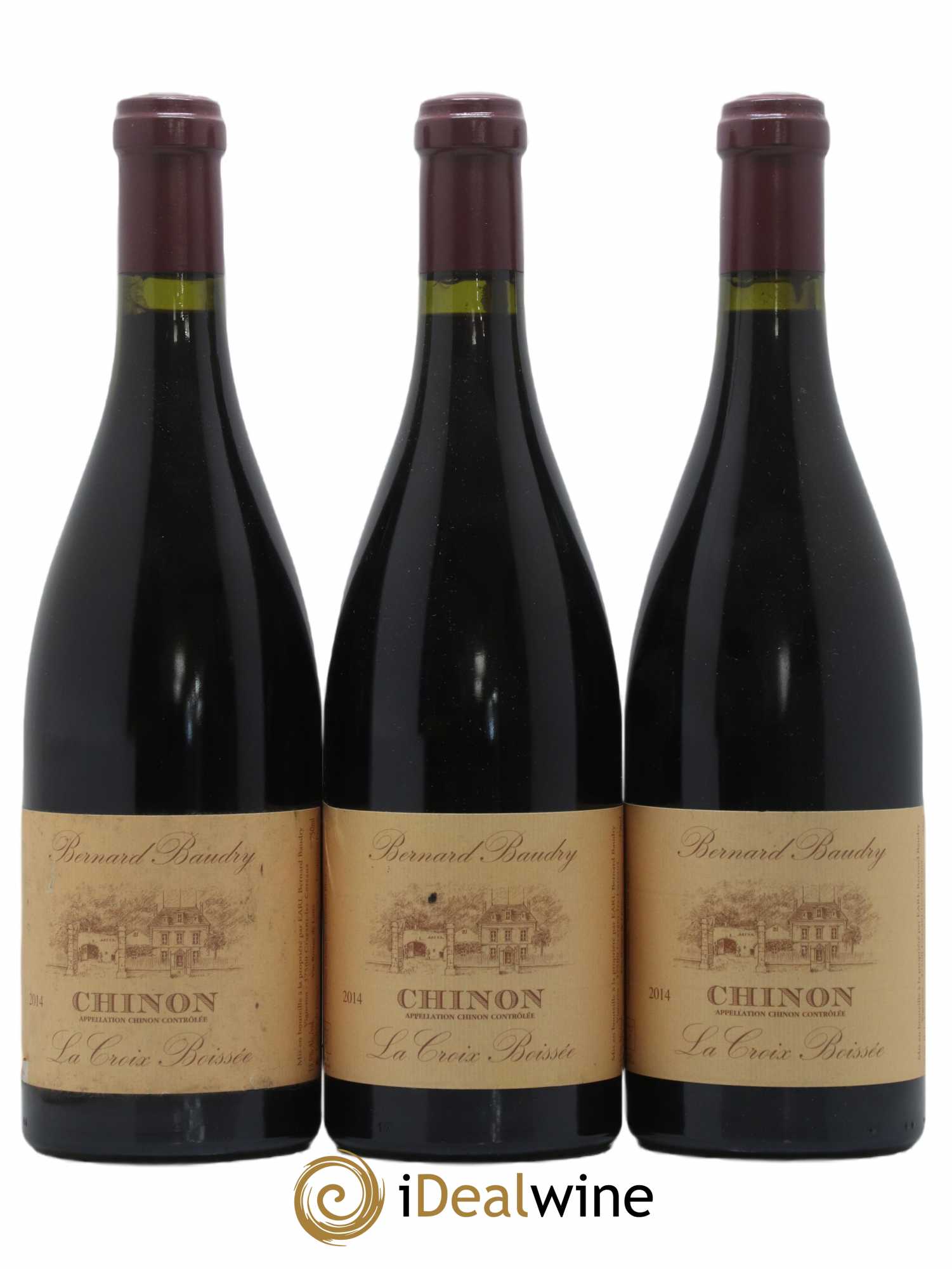 Chinon La Croix Boissée Bernard Baudry 2014 - Lot de 3 bouteilles - 0