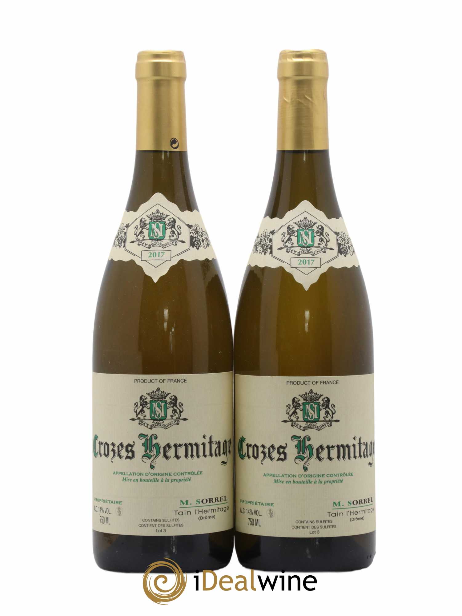 Crozes-Hermitage Marc Sorrel 2017 - Lot de 2 bouteilles - 0