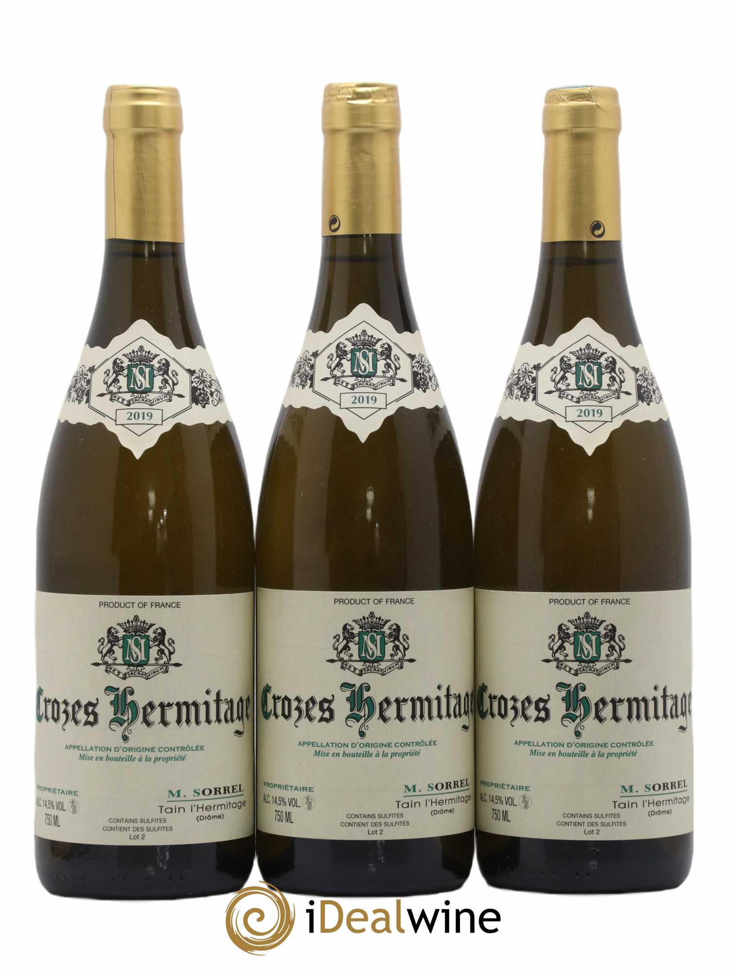 Crozes-Hermitage Marc Sorrel 2019 - Lot de 3 bouteilles - 0