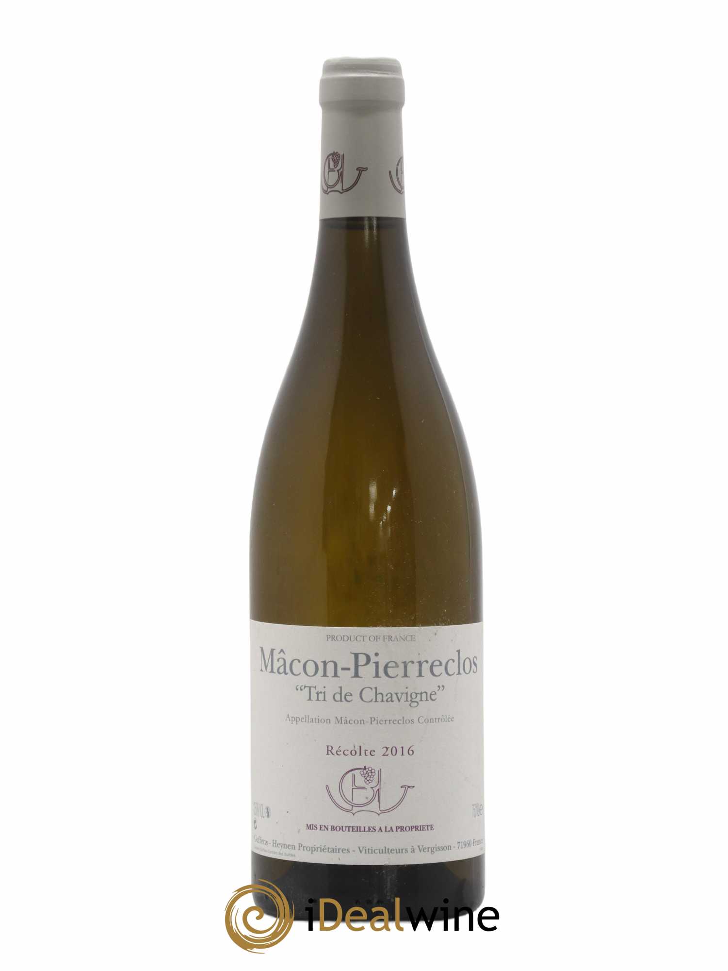 Mâcon-Pierreclos Tri de Chavigne Guffens-Heynen 2016 - Lot de 1 bouteille - 0