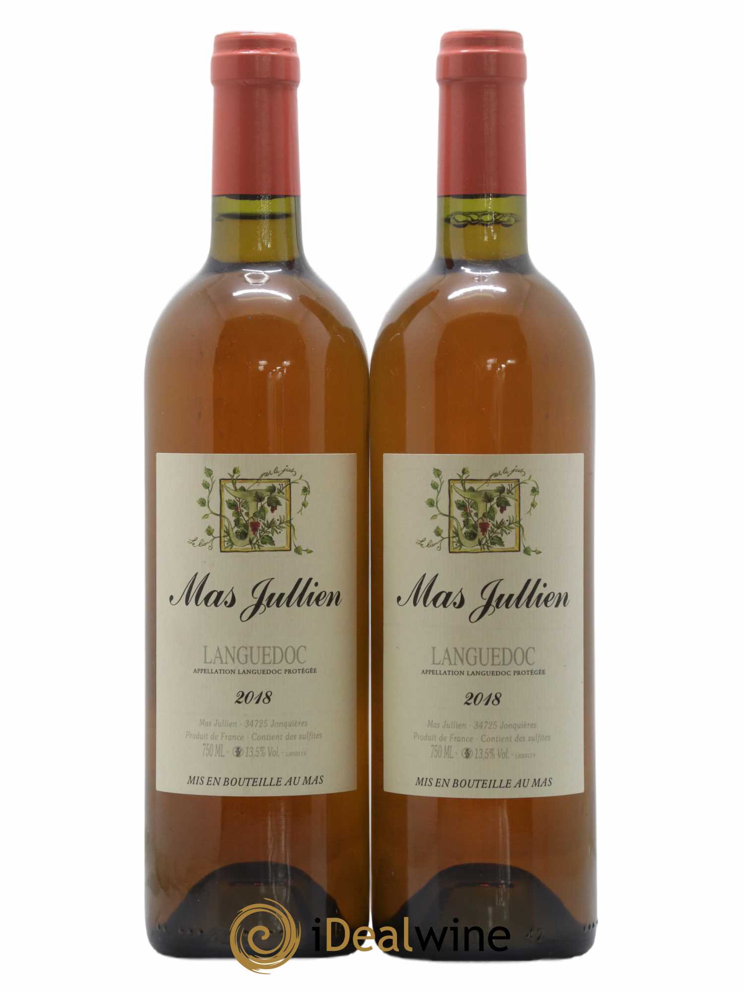 Languedoc Mas Jullien Olivier Jullien 2018 - Lot of 2 bottles - 0