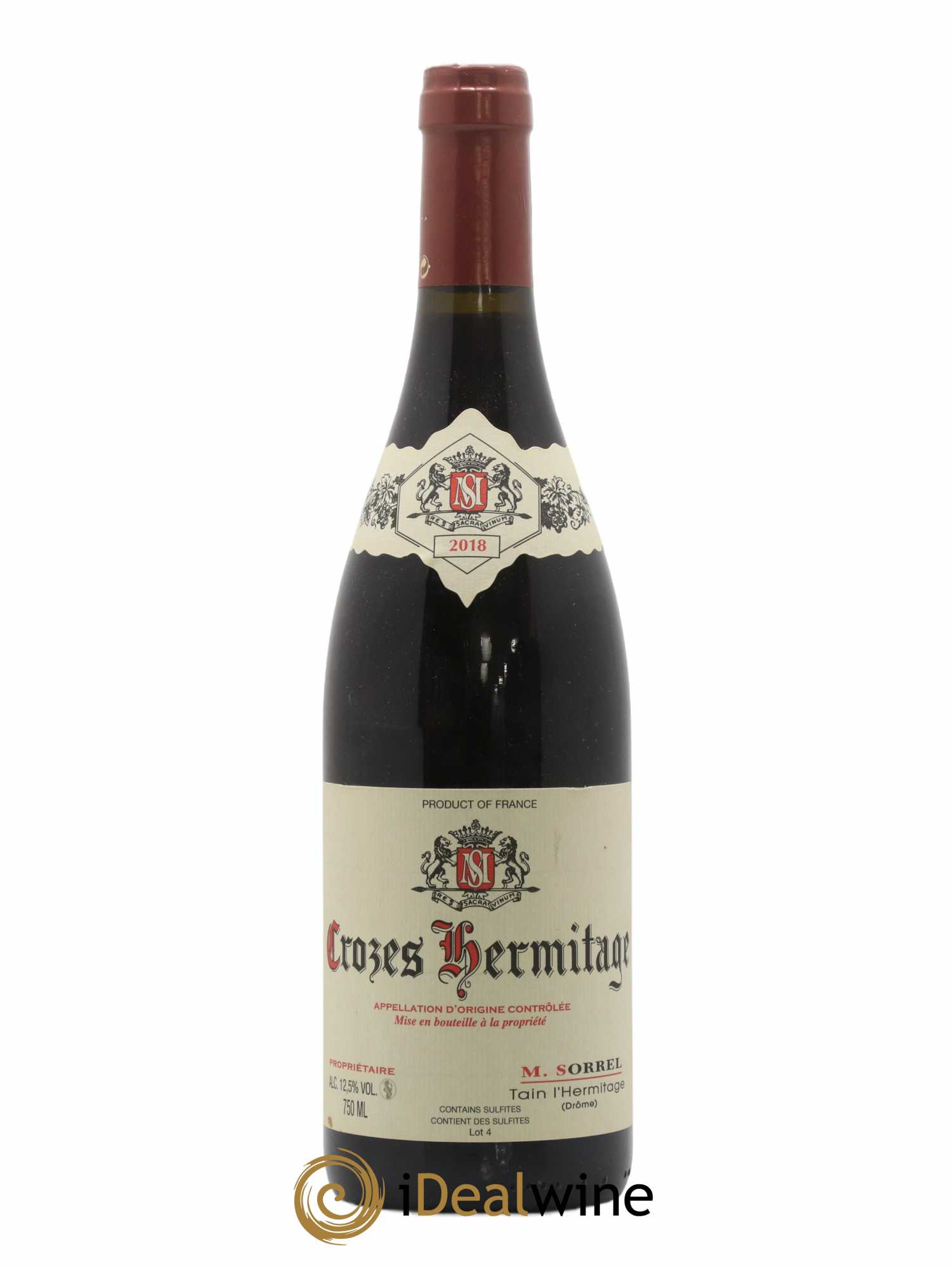 Crozes-Hermitage Marc Sorrel 2018 - Lot de 1 bouteille - 0