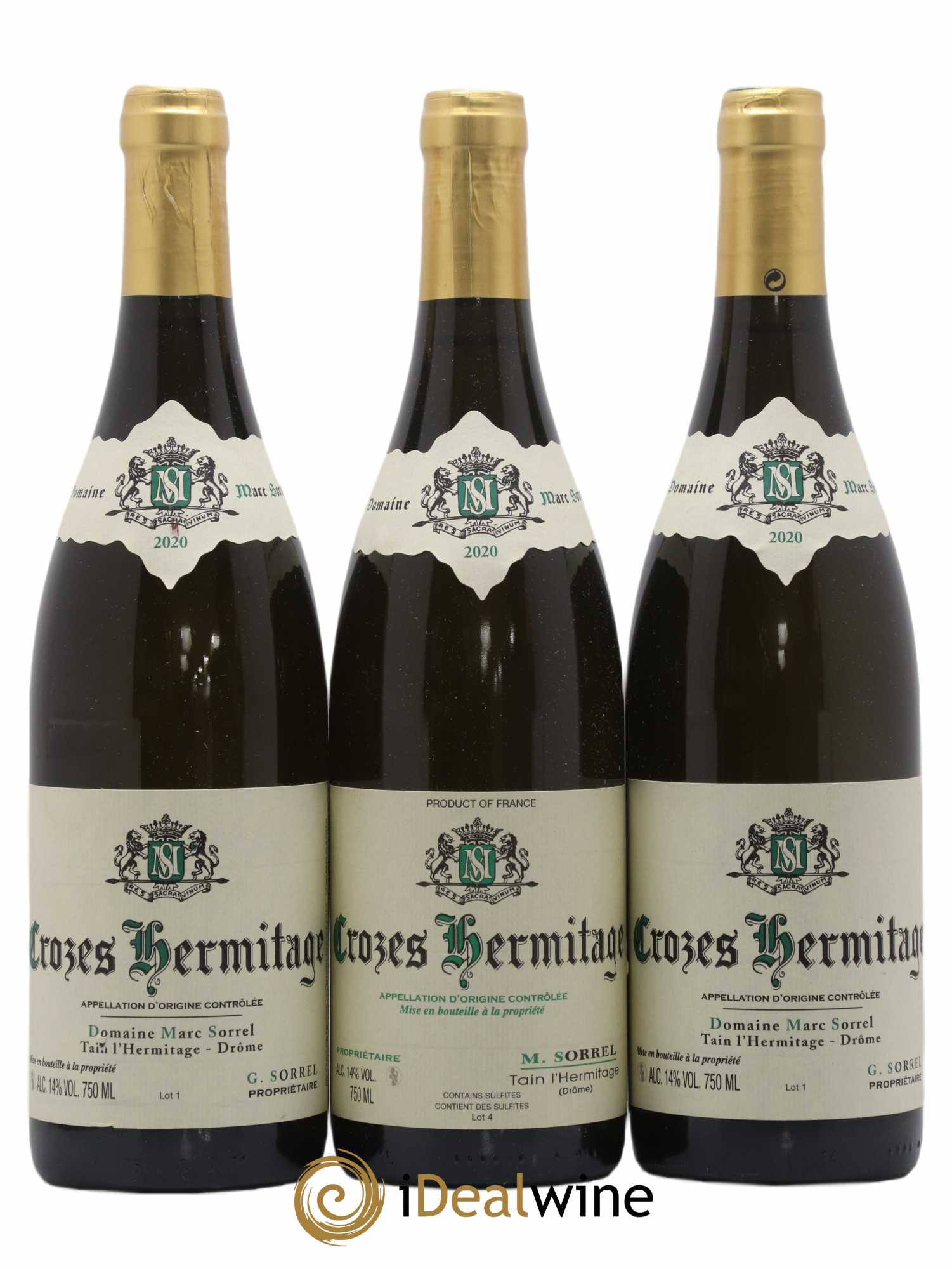 Crozes-Hermitage Marc Sorrel 2020 - Lot de 3 bouteilles - 0