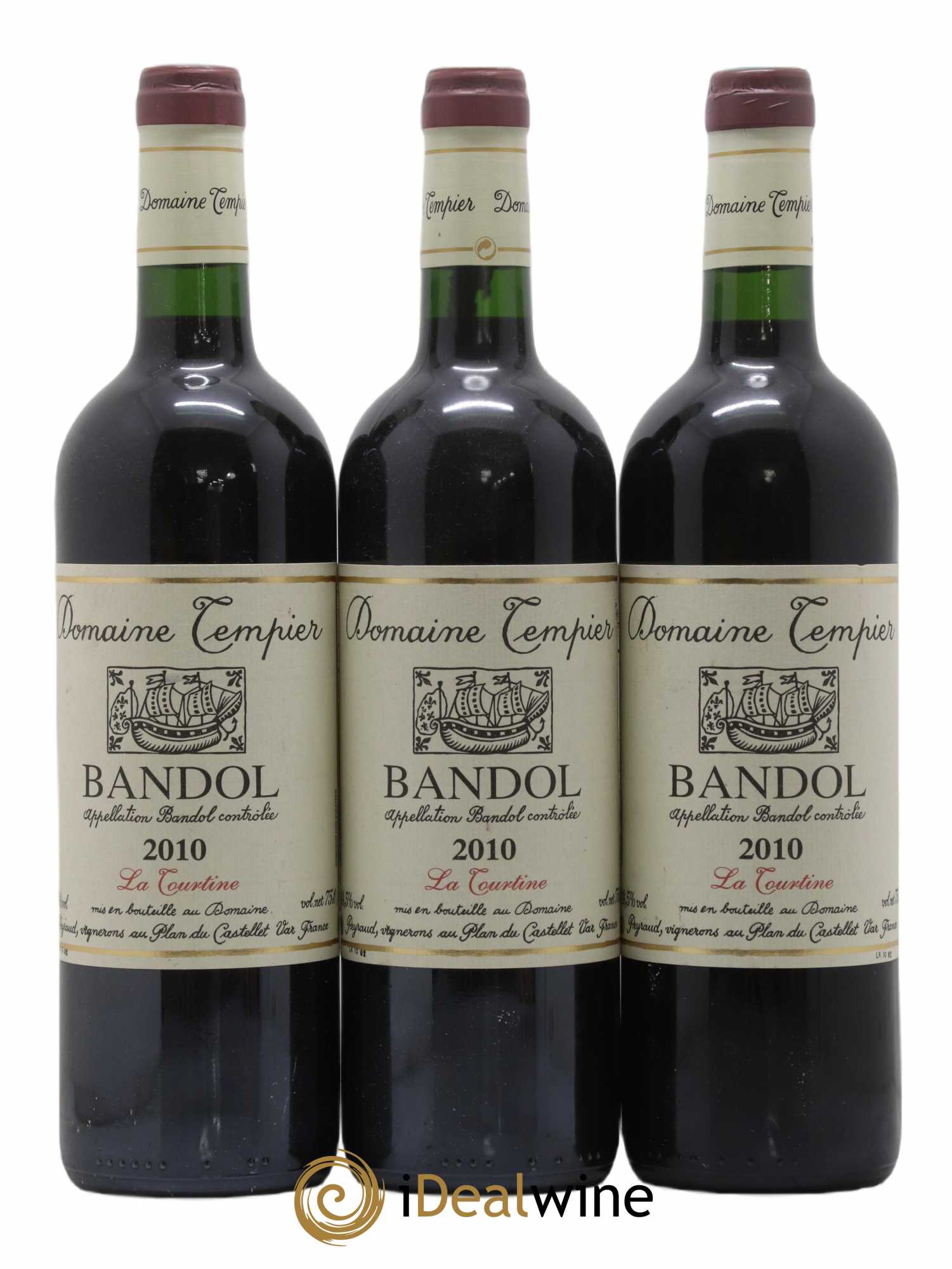 Bandol Domaine Tempier La Tourtine Famille Peyraud 2010 - Lot de 3 bouteilles - 0