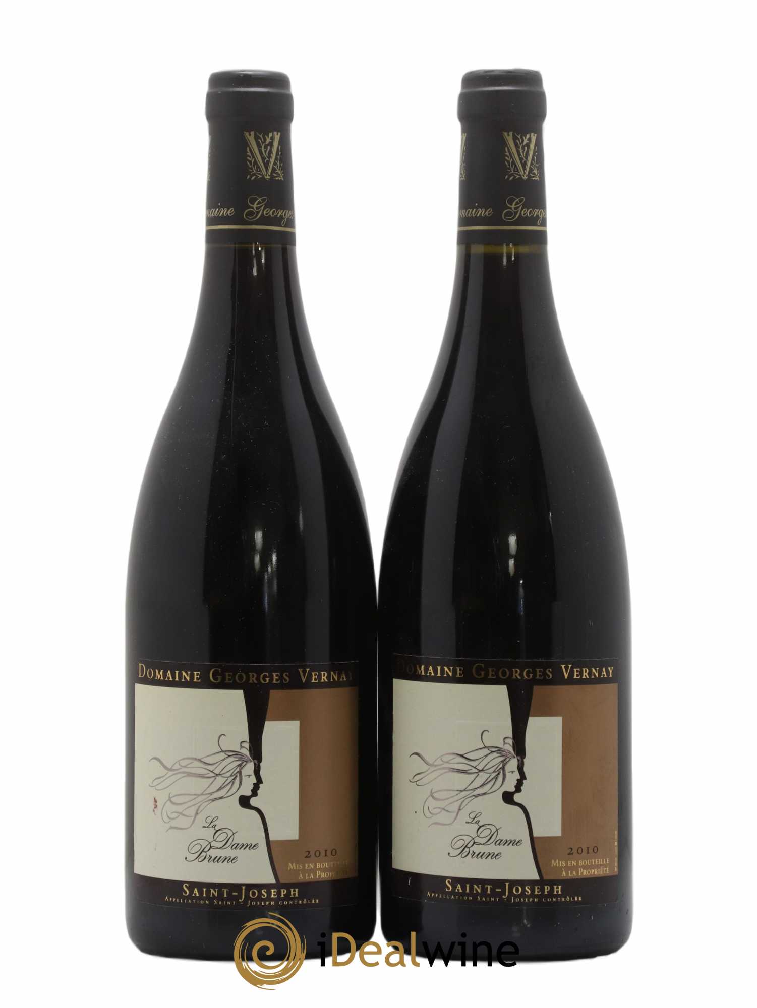 Saint-Joseph La Dame Brune Georges Vernay 2010 - Lot de 2 bouteilles - 0
