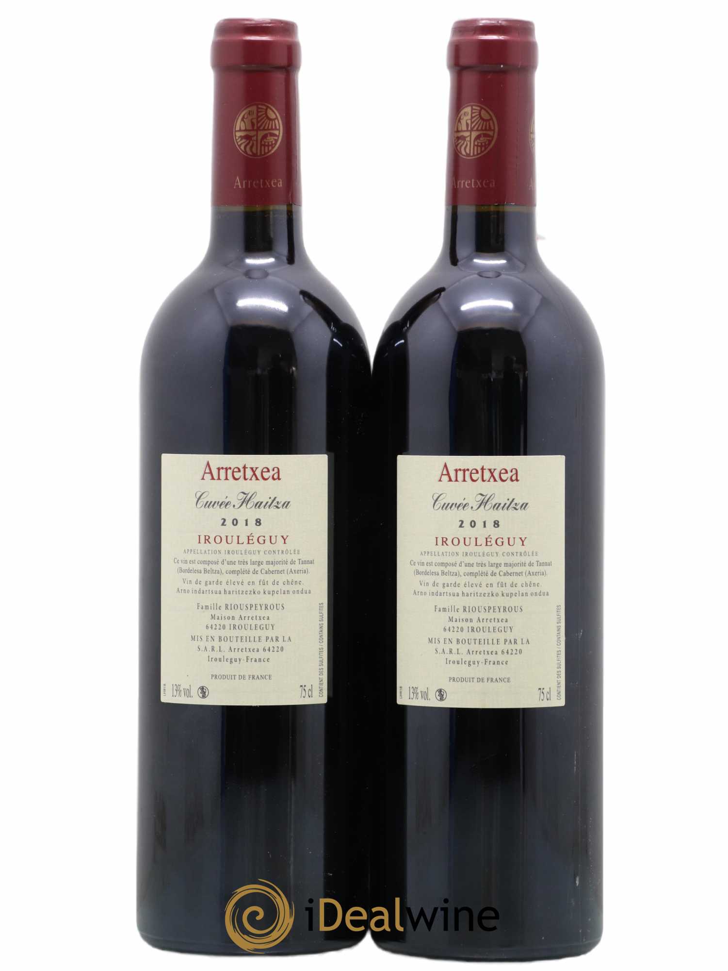 Irouléguy Cuvée Haitza Arretxea (Domaine) 2018 - Lot de 2 bouteilles - 1