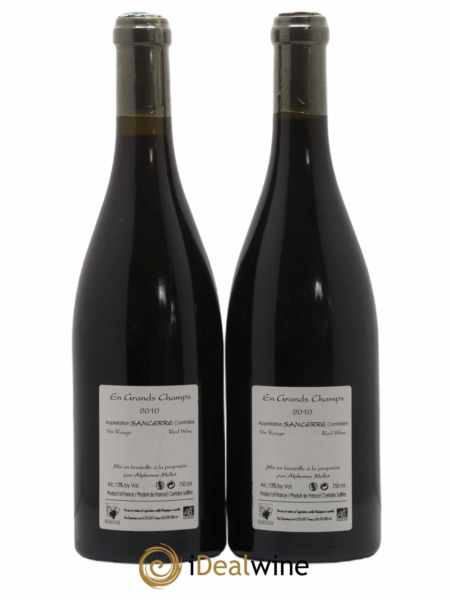 Sancerre En Grands Champs Alphonse Mellot 2010 - Lot de 2 bouteilles - 1