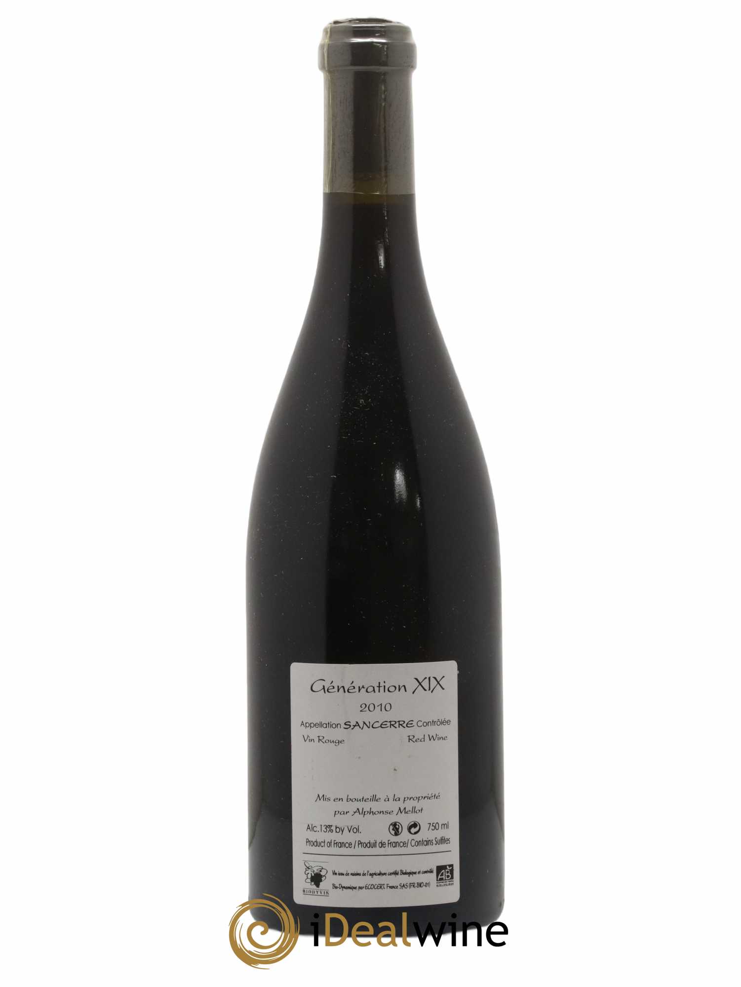 Sancerre Génération XIX Alphonse Mellot 2010 - Lot of 1 bottle - 1