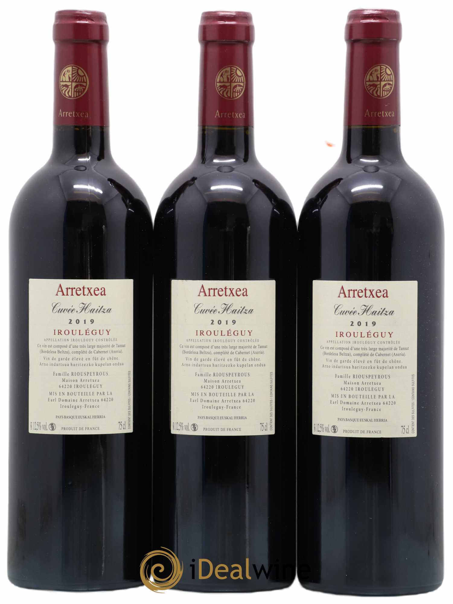 Irouléguy Cuvée Haitza Arretxea (Domaine) 2019 - Lot de 3 bouteilles - 1