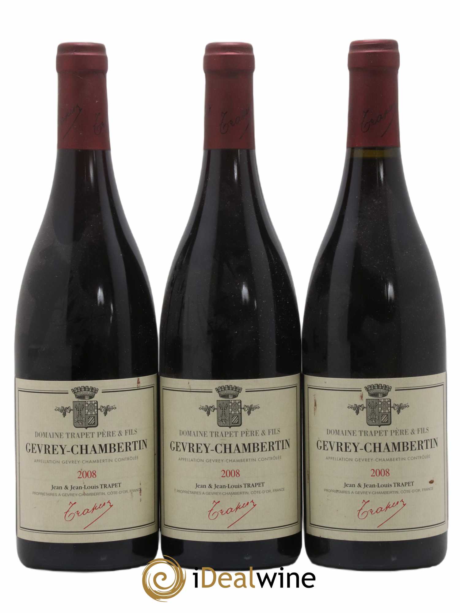 Gevrey-Chambertin Domaine Trapet 2008 - Lot de 3 bouteilles - 0