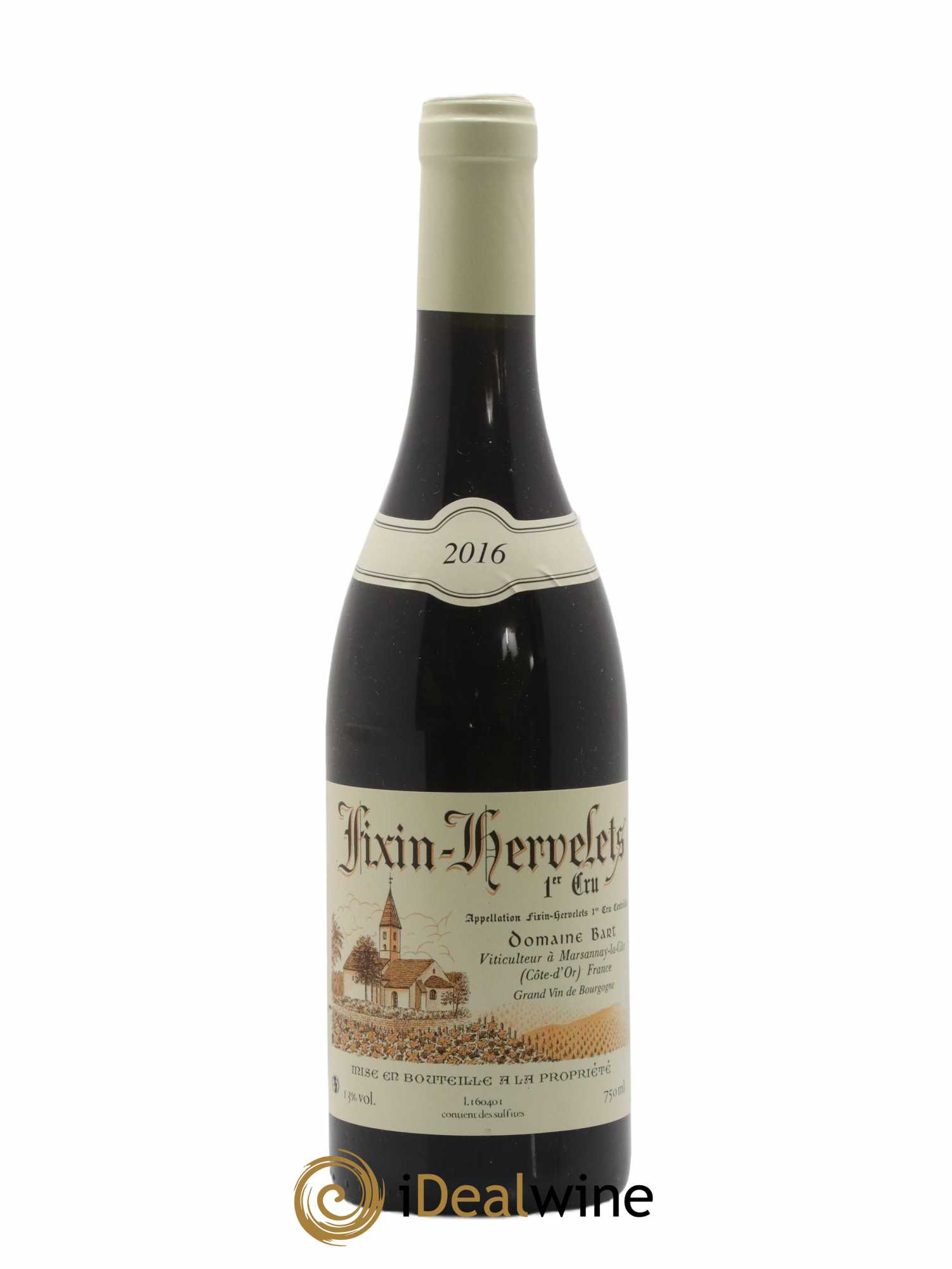 Fixin 1er Cru Hervelets Bart (Domaine) 2016 - Lot de 1 bouteille - 0