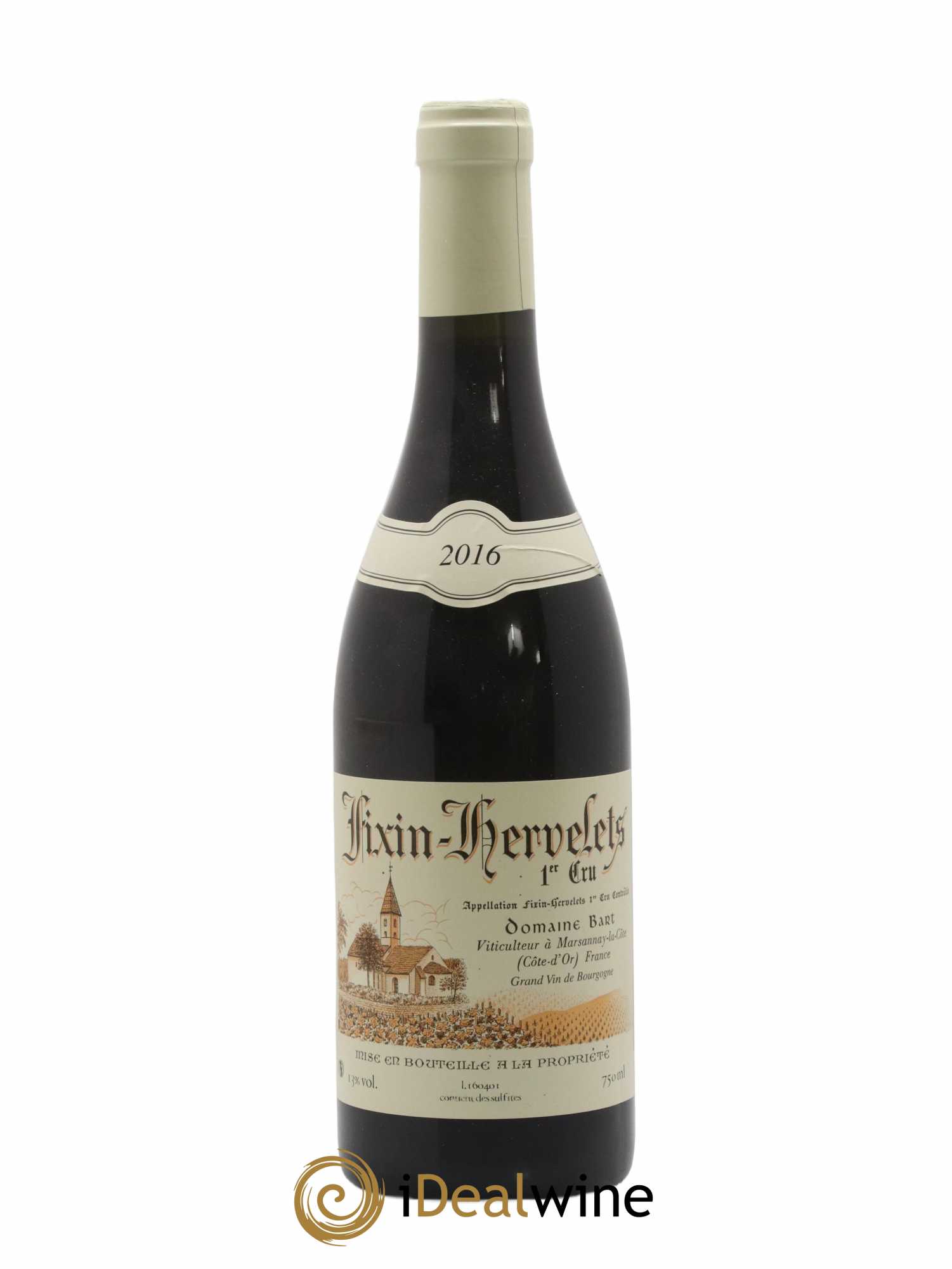 Fixin 1er Cru Hervelets Bart (Domaine) 2016 - Lot de 1 bouteille - 0