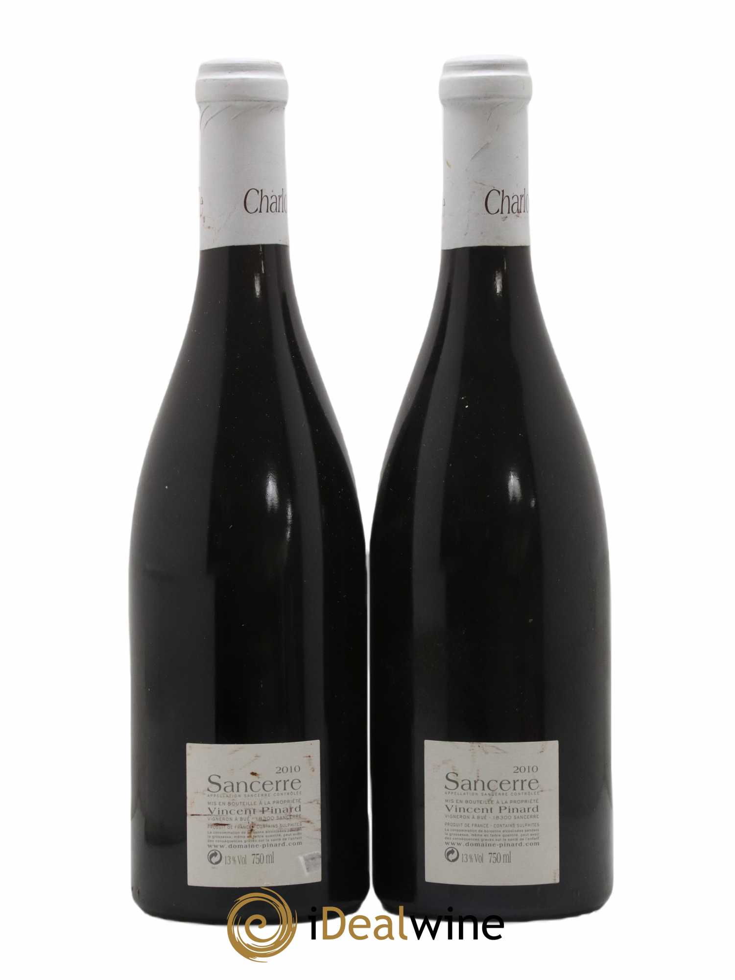 Sancerre Charlouise Vincent Pinard 2010 - Lot de 2 bouteilles - 1