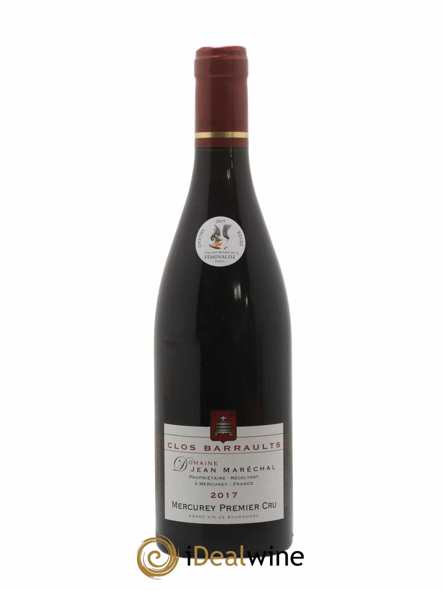 Mercurey 1er Cru Clos Barraults Jean Marechal 2017 - Lot de 1 bouteille - 0