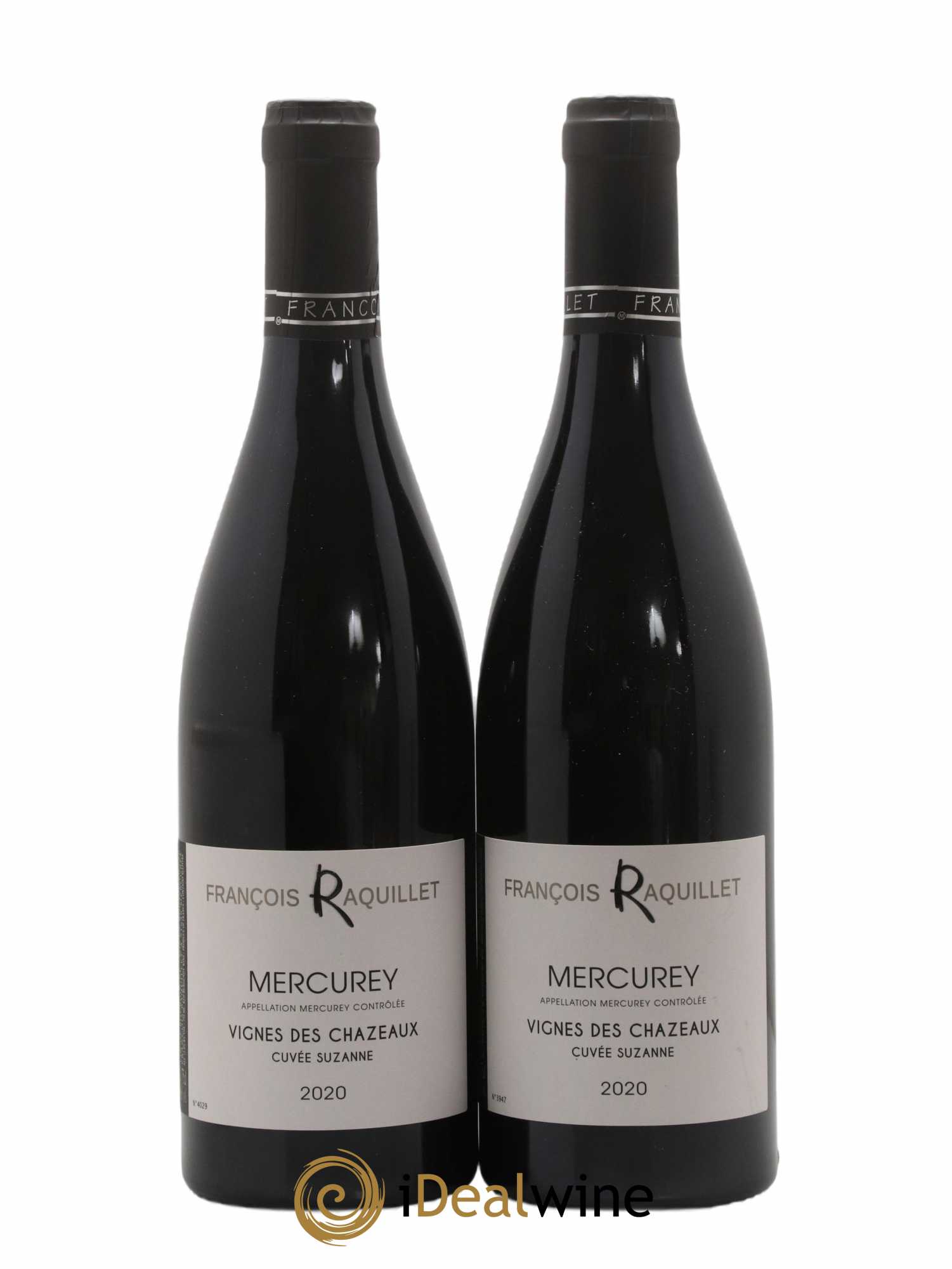 Mercurey Cuvée Suzanne Vignes des Chazeaux François Raquillet 2020 - Lot de 2 bouteilles - 0
