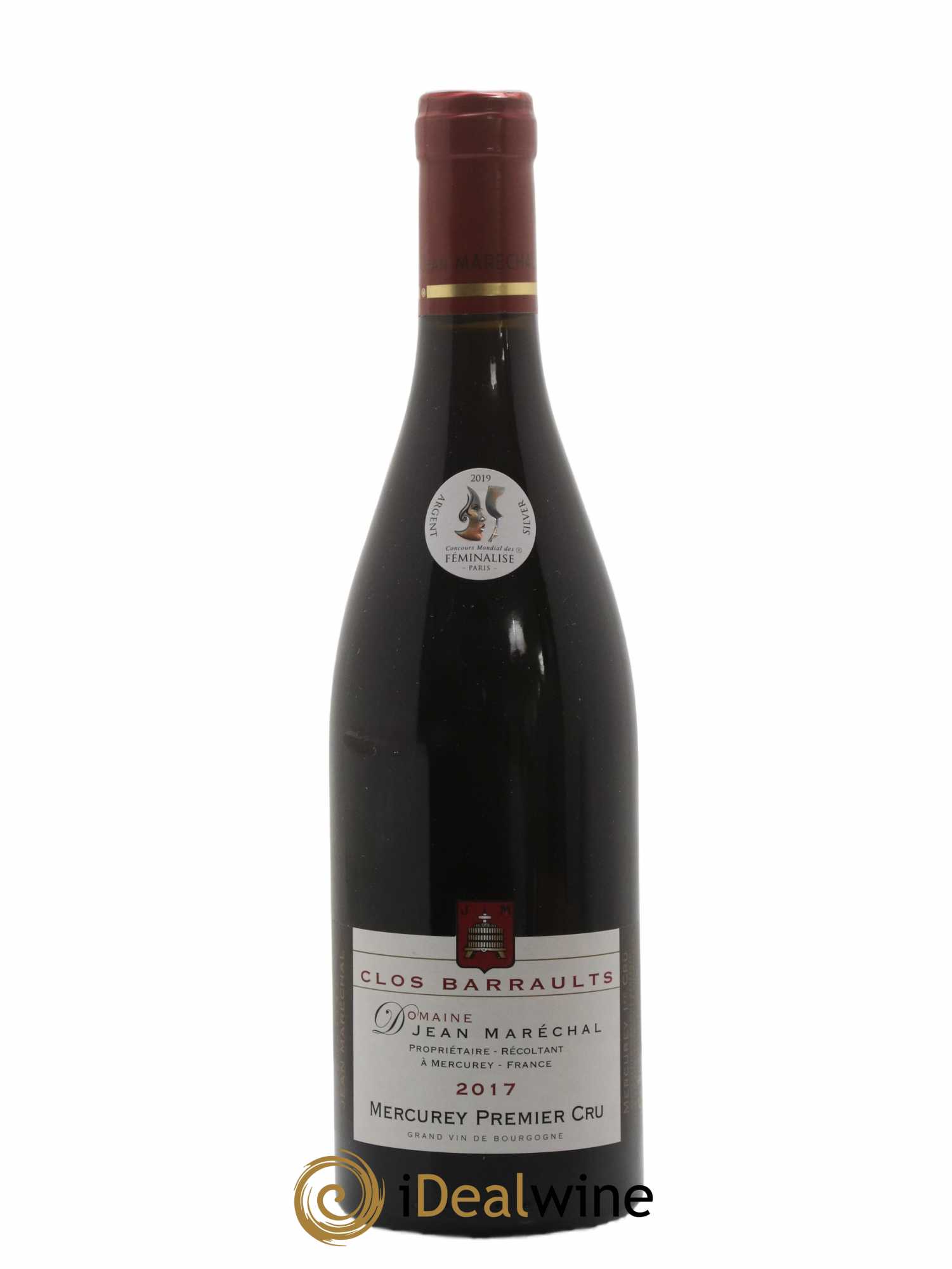Mercurey 1er Cru Clos Barraults Jean Marechal 2017 - Lot of 1 bottle - 0