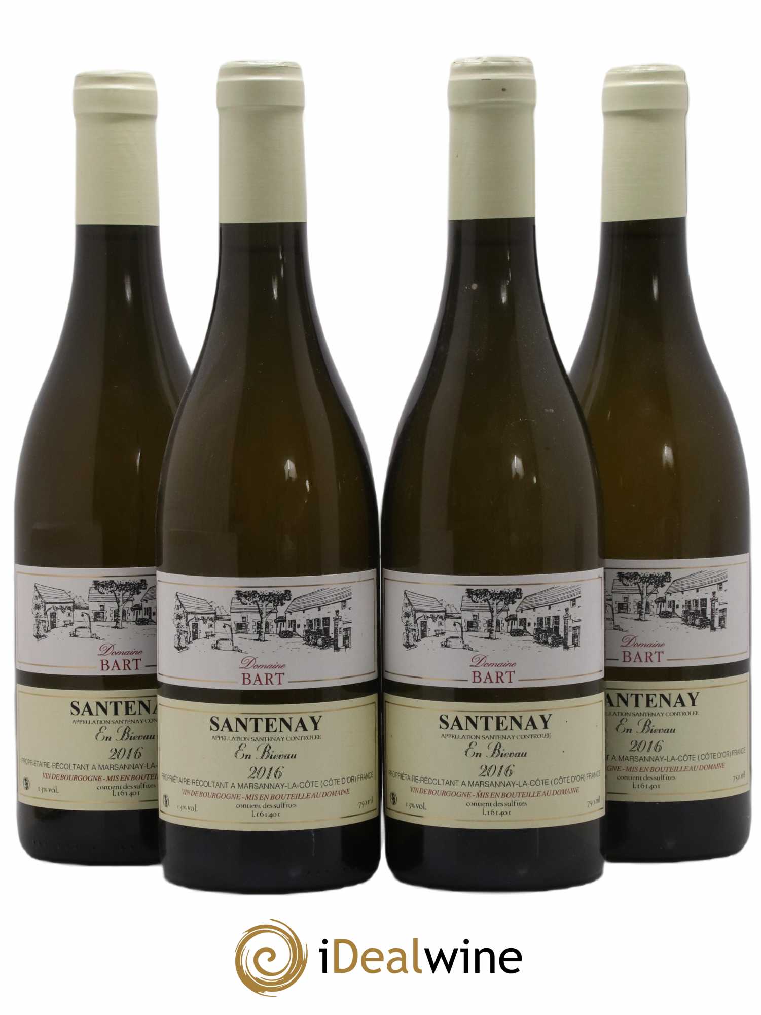 Santenay En Bievau Bart 2016 - Lot de 4 bouteilles - 0