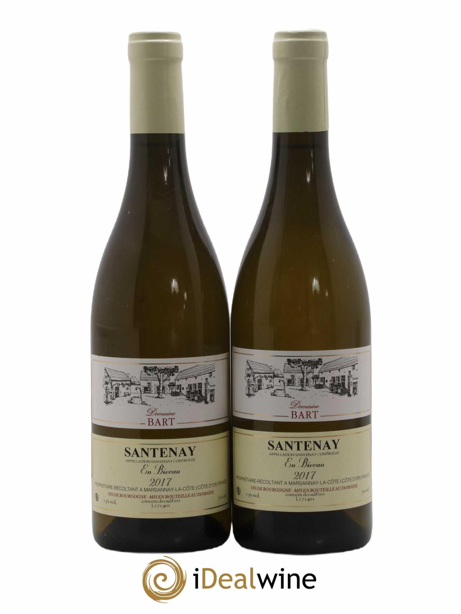 Santenay En Bievau Bart 2017 - Lot de 2 bouteilles - 0