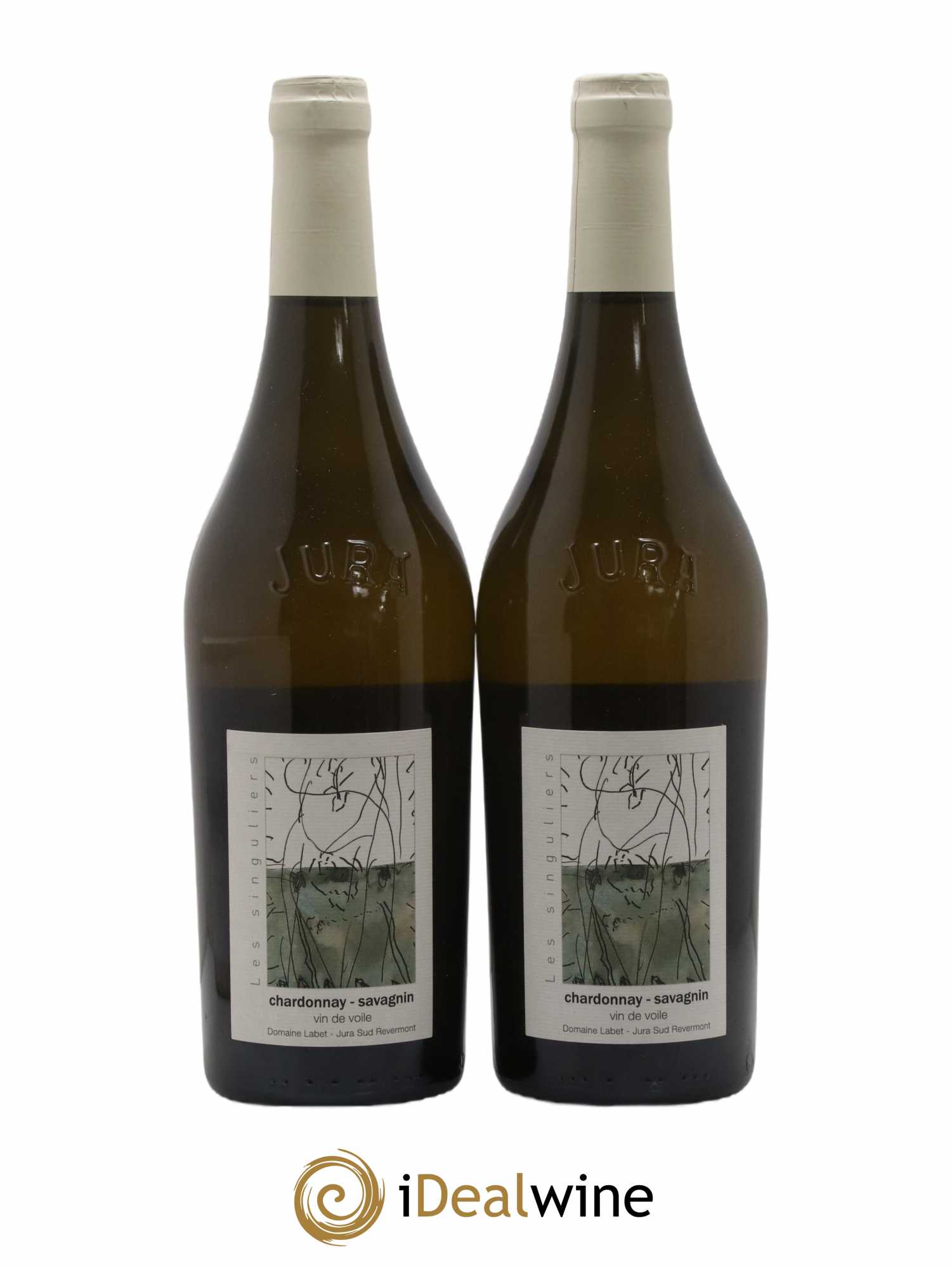 Côtes du Jura Vin de Voile Chardonnay-Savagnin cuvée de garde Romain - Julien - Charline Labet 2019 - Lot de 2 bouteilles - 0