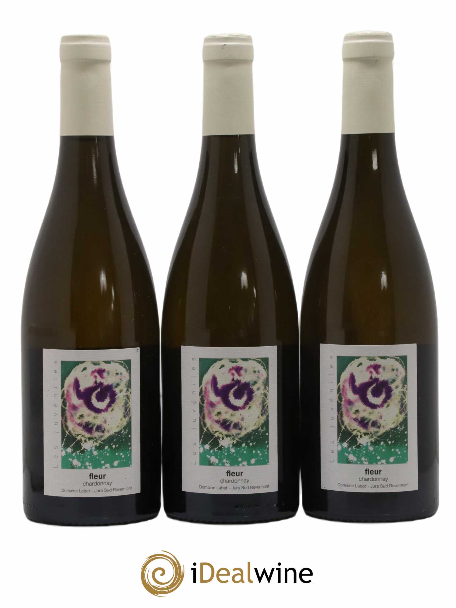 Côtes du Jura Chardonnay Fleur Romain - Julien - Charline Labet 2018 - Lot de 3 bouteilles - 0