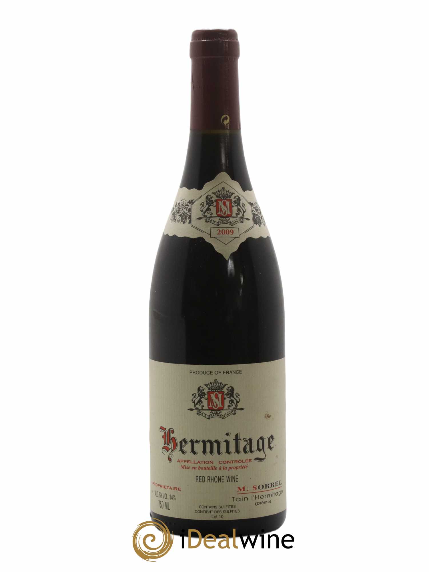 Hermitage Marc Sorrel 2009 - Lot de 1 bouteille - 0