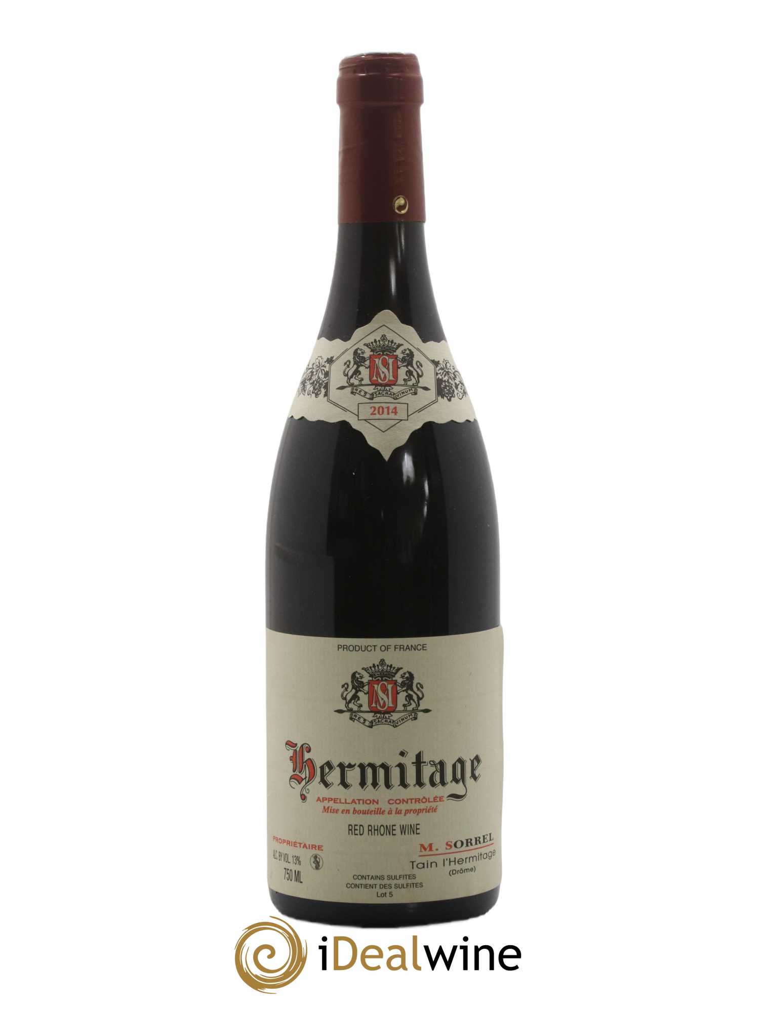 Hermitage Marc Sorrel 2014 - Lot de 1 bouteille - 0