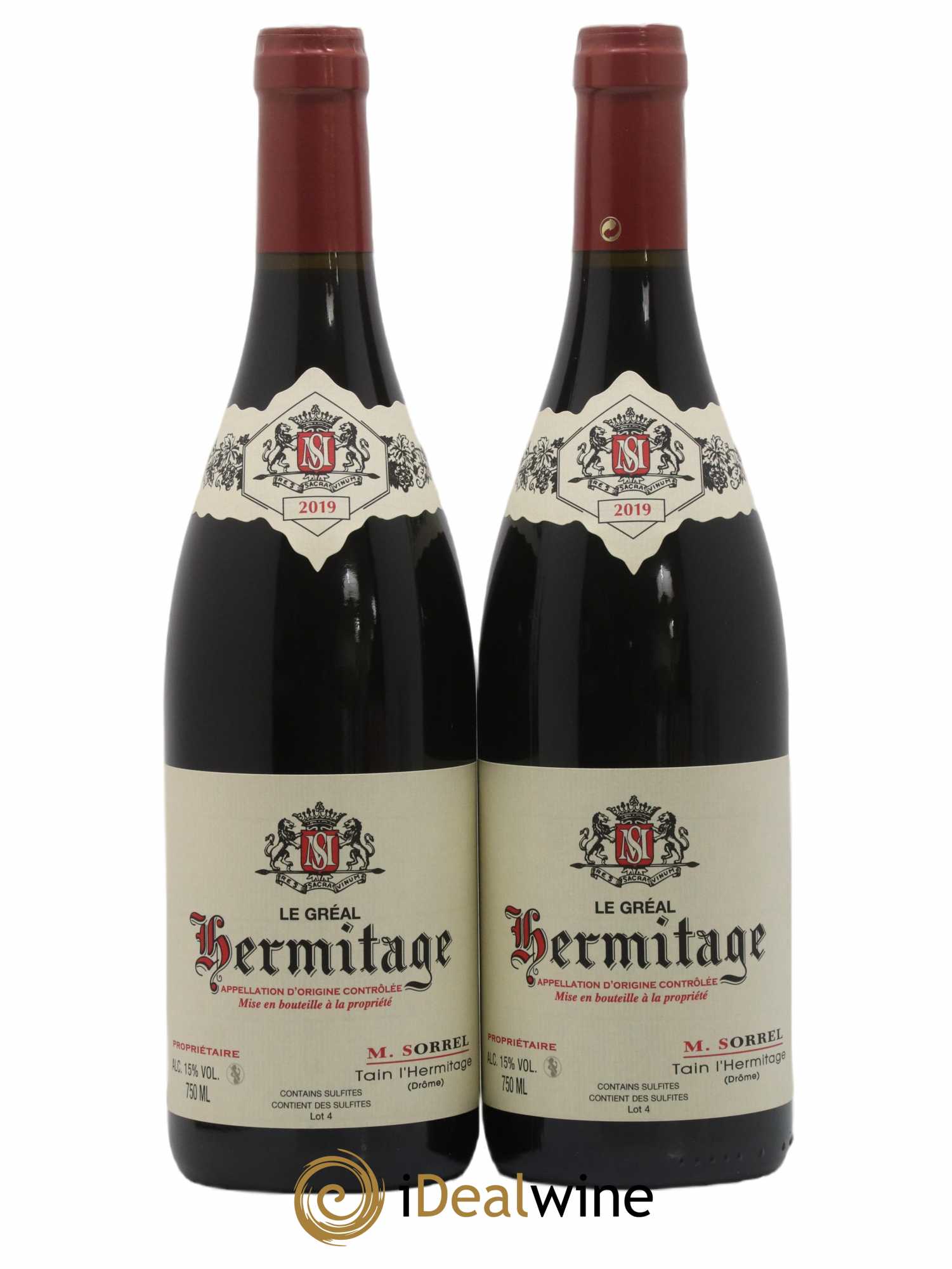 Hermitage Le Gréal Marc Sorrel 2019 - Lot de 2 bouteilles - 0