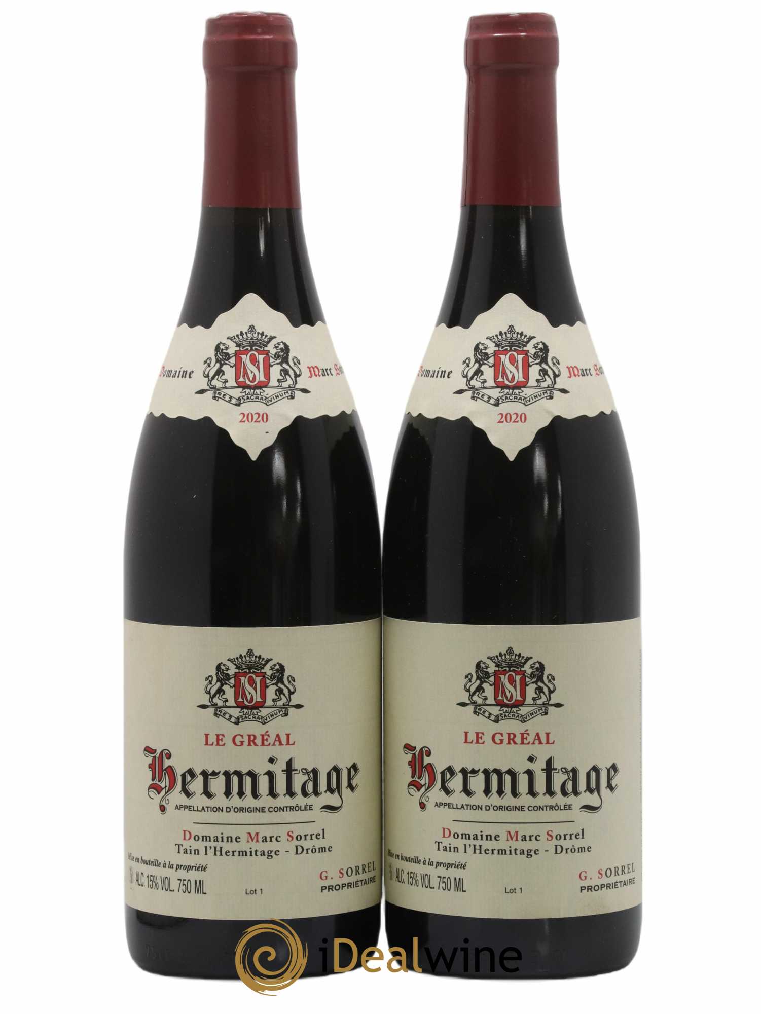 Hermitage Le Gréal Marc Sorrel 2020 - Lot de 2 bouteilles - 0