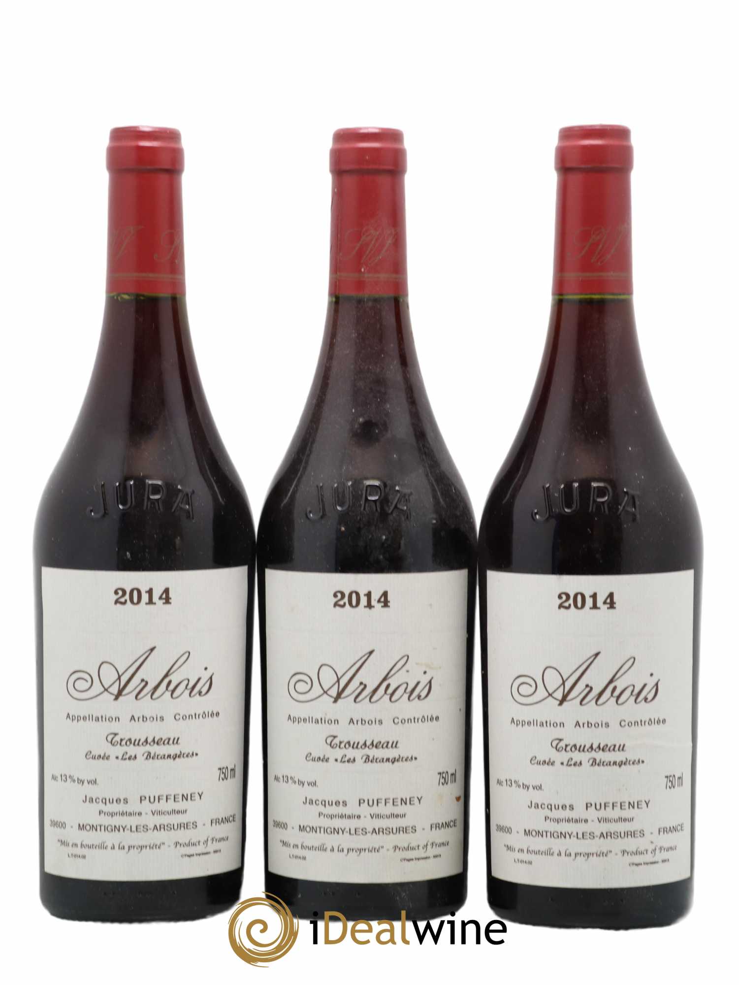 Arbois Trousseau Cuvée Les Bérangères Jacques Puffeney 2014 - Lot de 3 bouteilles - 0
