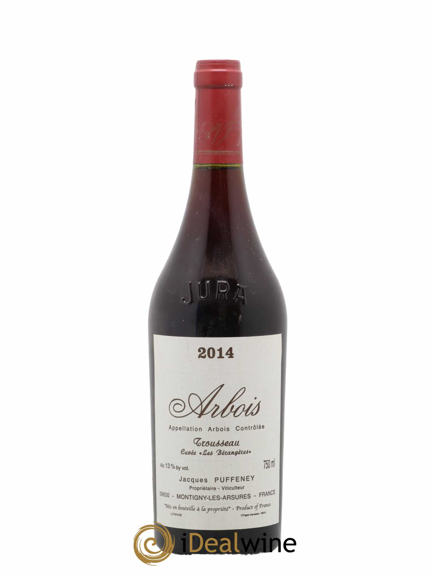 Arbois Trousseau Cuvée Les Bérangères Jacques Puffeney 2014 - Lot de 1 bouteille - 0