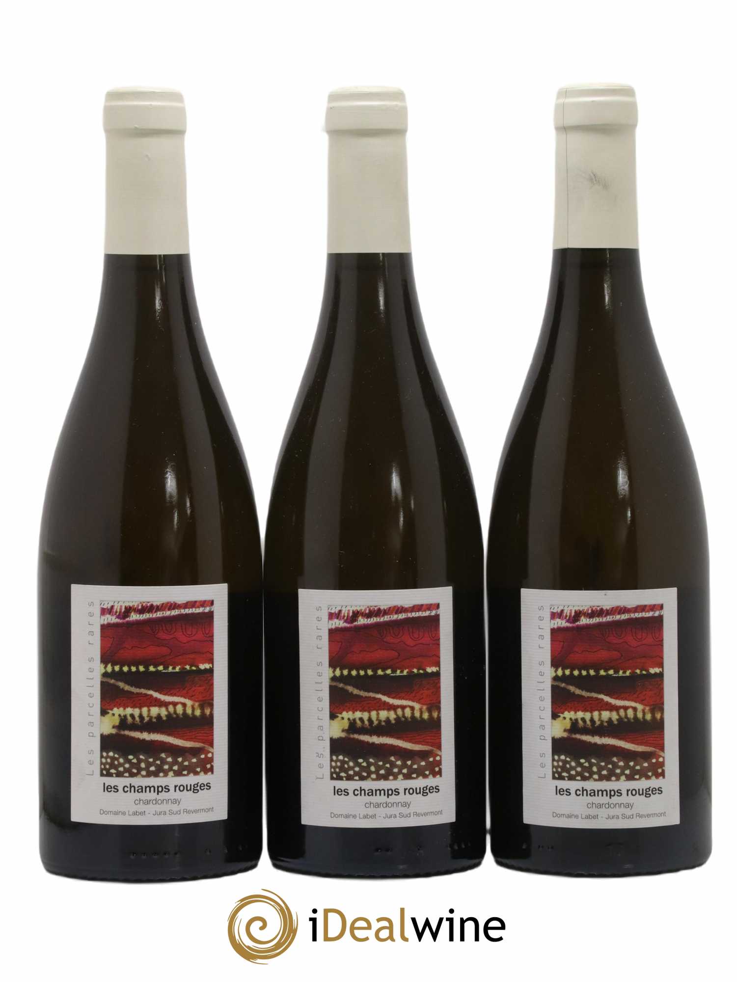 Côtes du Jura Chardonnay Les Champs Rouges Romain - Julien - Charline Labet 2020 - Lot de 3 bouteilles - 0