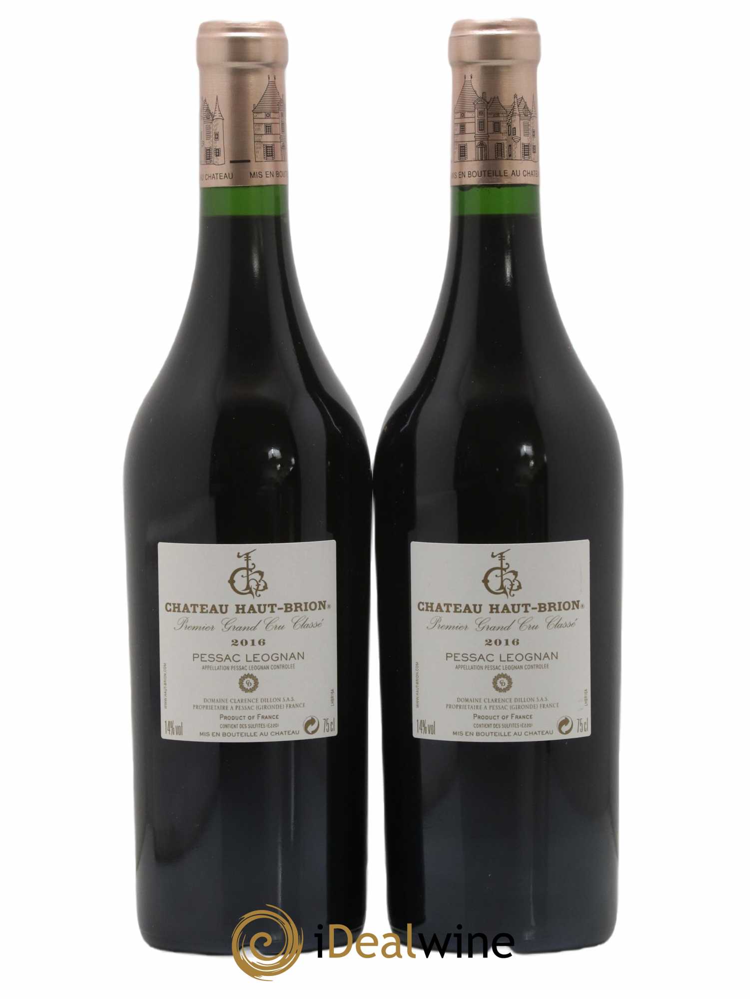 Château Haut Brion 1er Grand Cru Classé 2016 - Lot de 2 bouteilles - 1