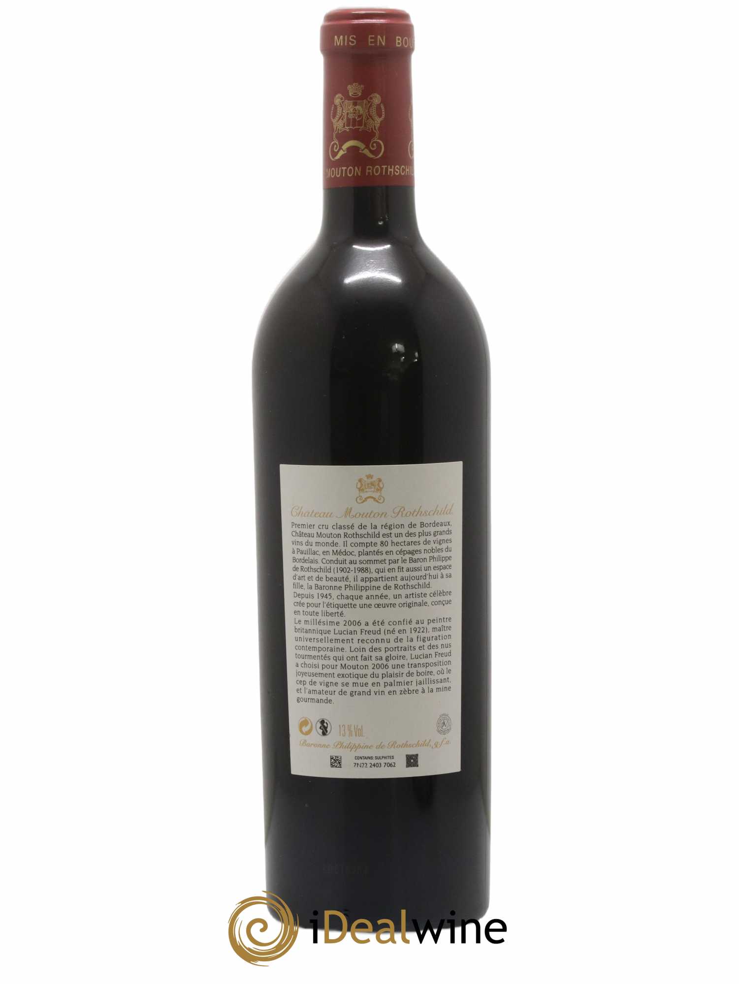 Château Mouton Rothschild 1er Grand Cru Classé 2006 - Lot of 1 bottle - 1
