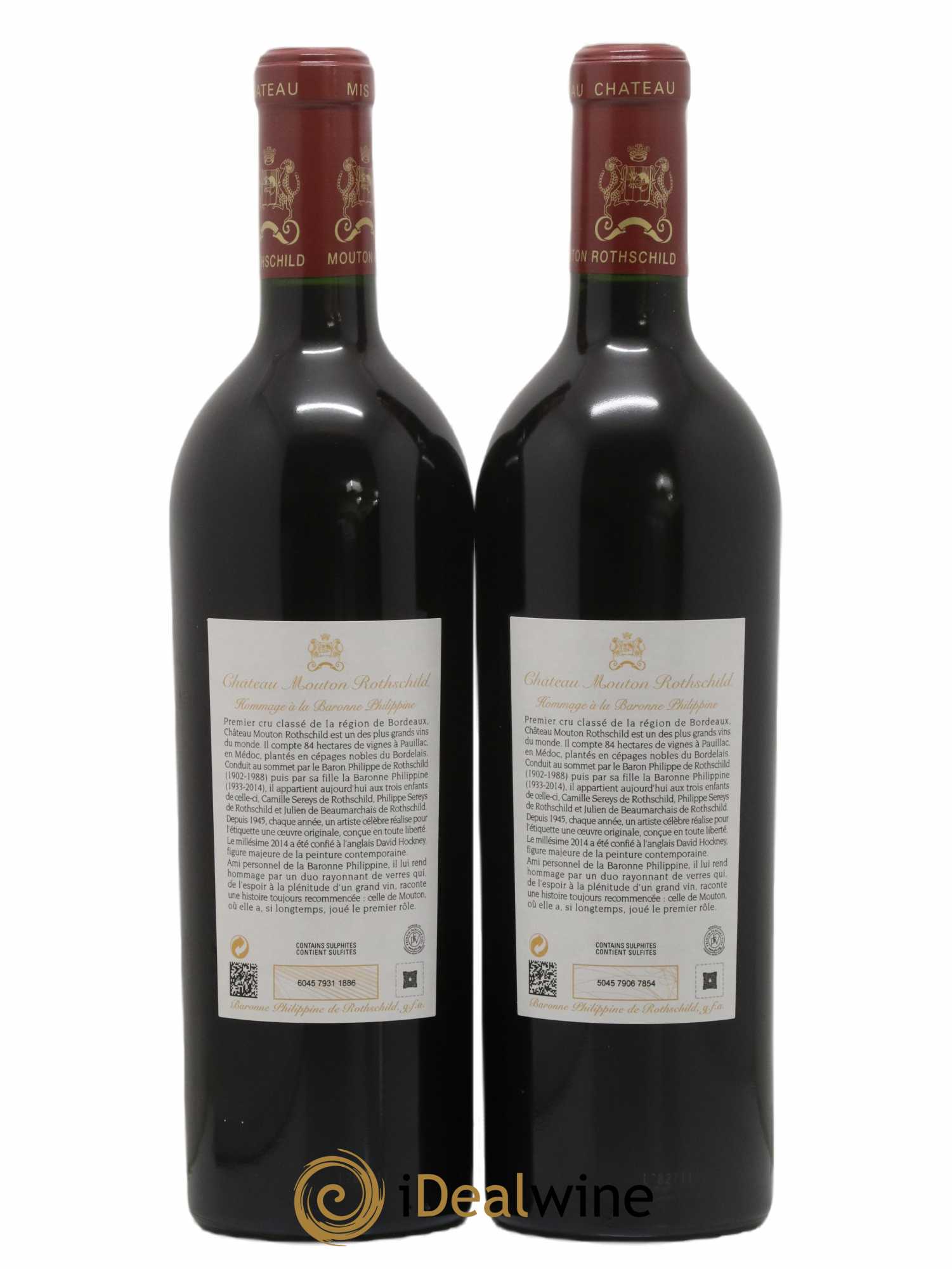 Château Mouton Rothschild 1er Grand Cru Classé 2014 - Lot of 2 bottles - 1