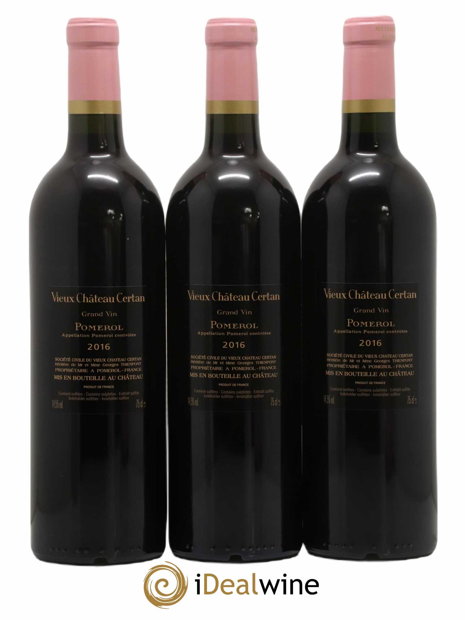 Vieux Château Certan 2016 - Lot de 3 bouteilles - 1
