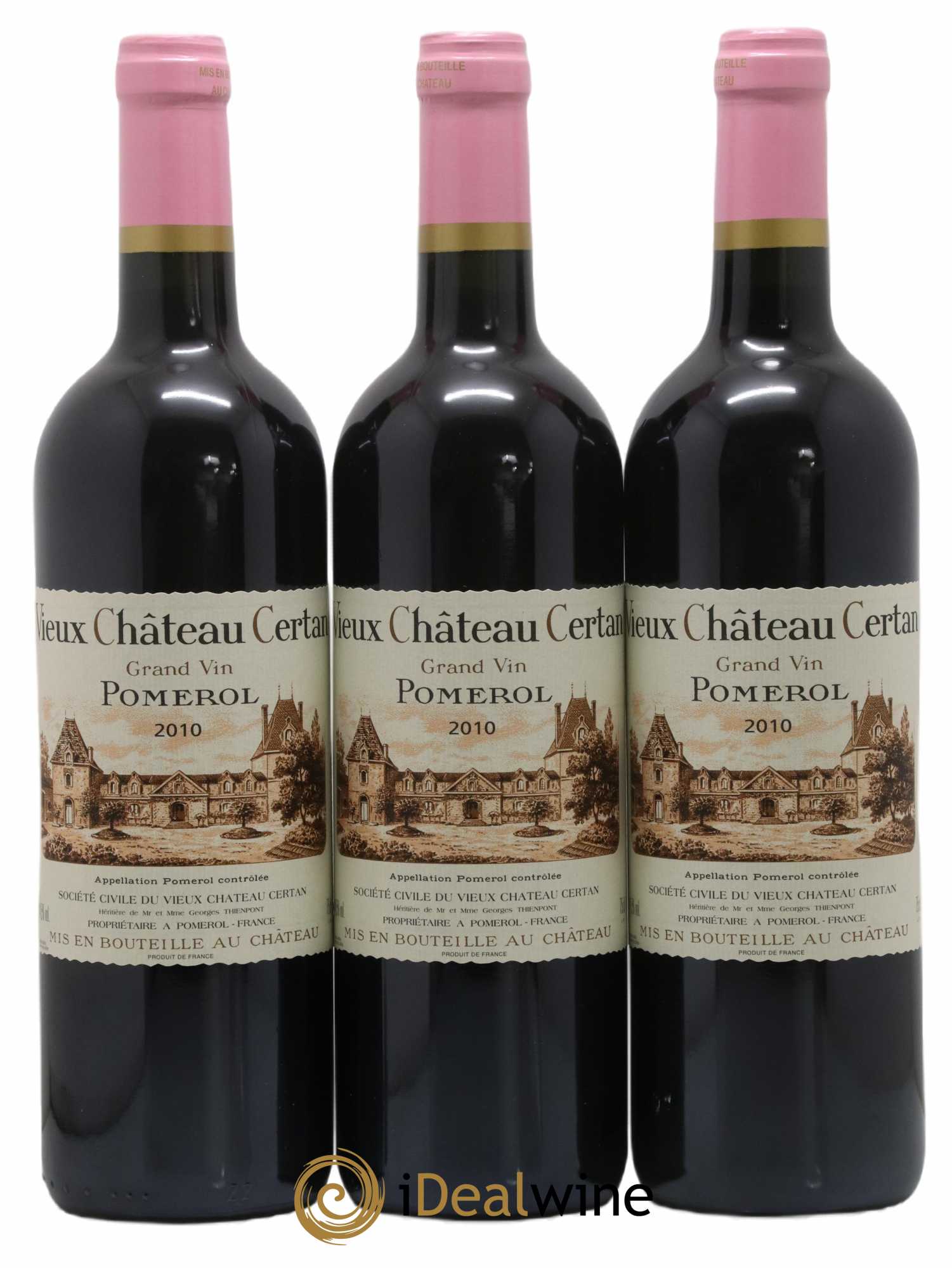 Vieux Château Certan 2010 - Lot de 3 bouteilles - 0