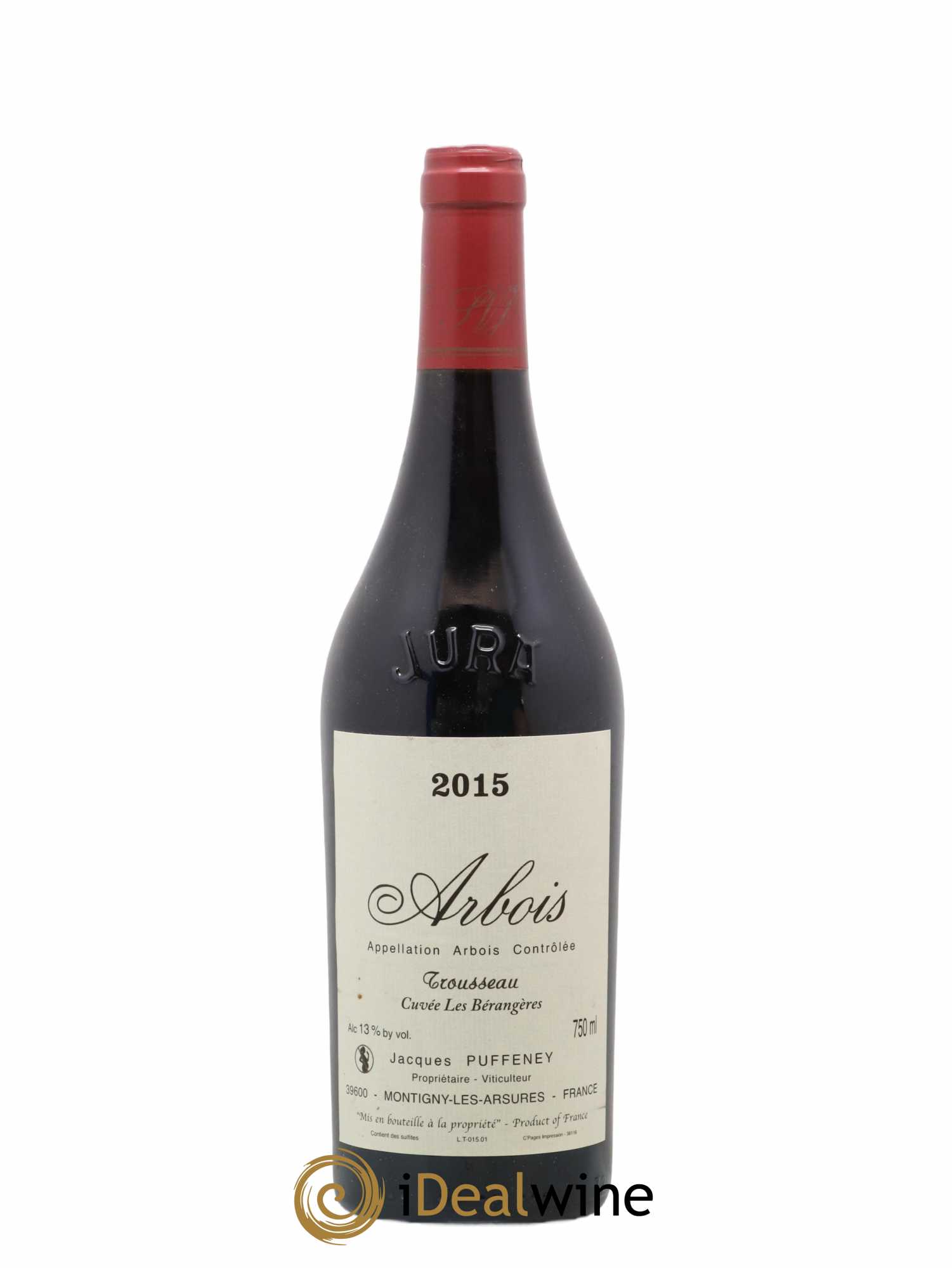 Arbois Trousseau Cuvée Les Bérangères Jacques Puffeney 2015 - Lot de 1 bouteille - 0