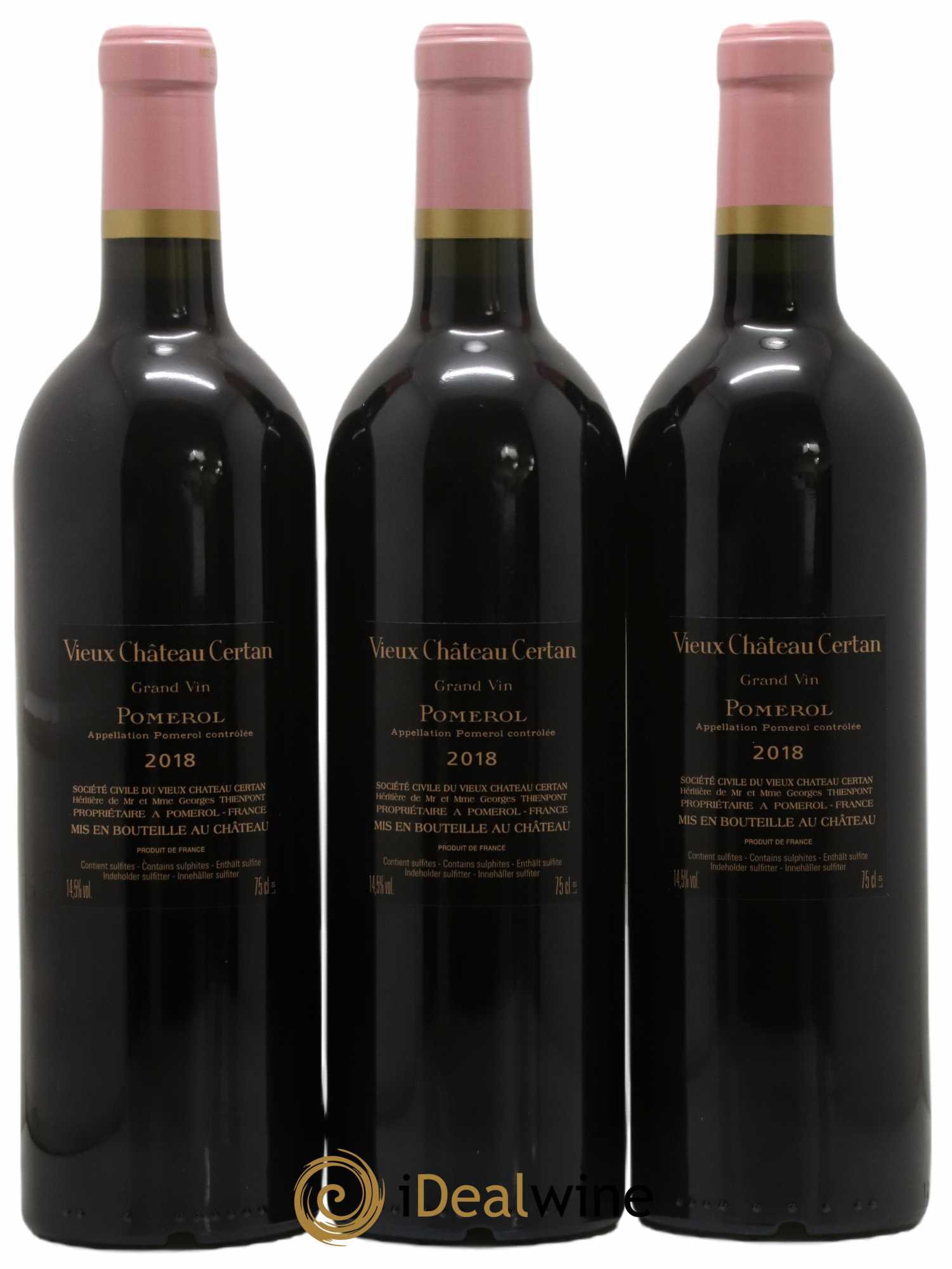 Vieux Château Certan 2018 - Lot de 3 bouteilles - 1