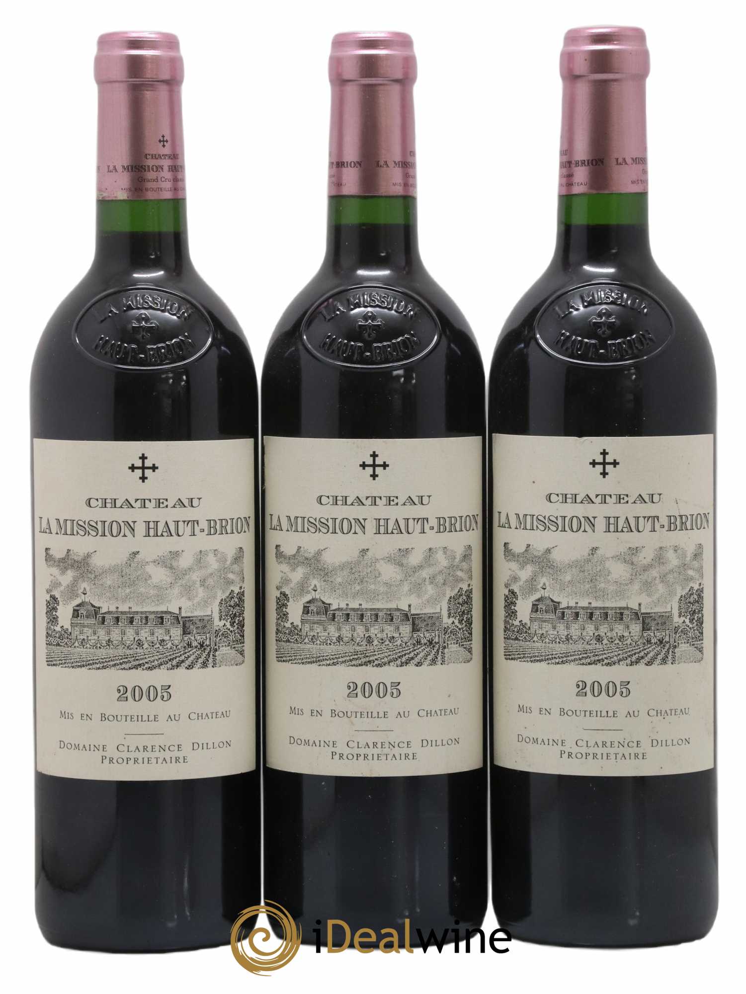 Château la Mission Haut-Brion Cru Classé de Graves 2005 - Lot of 3 bottles - 0