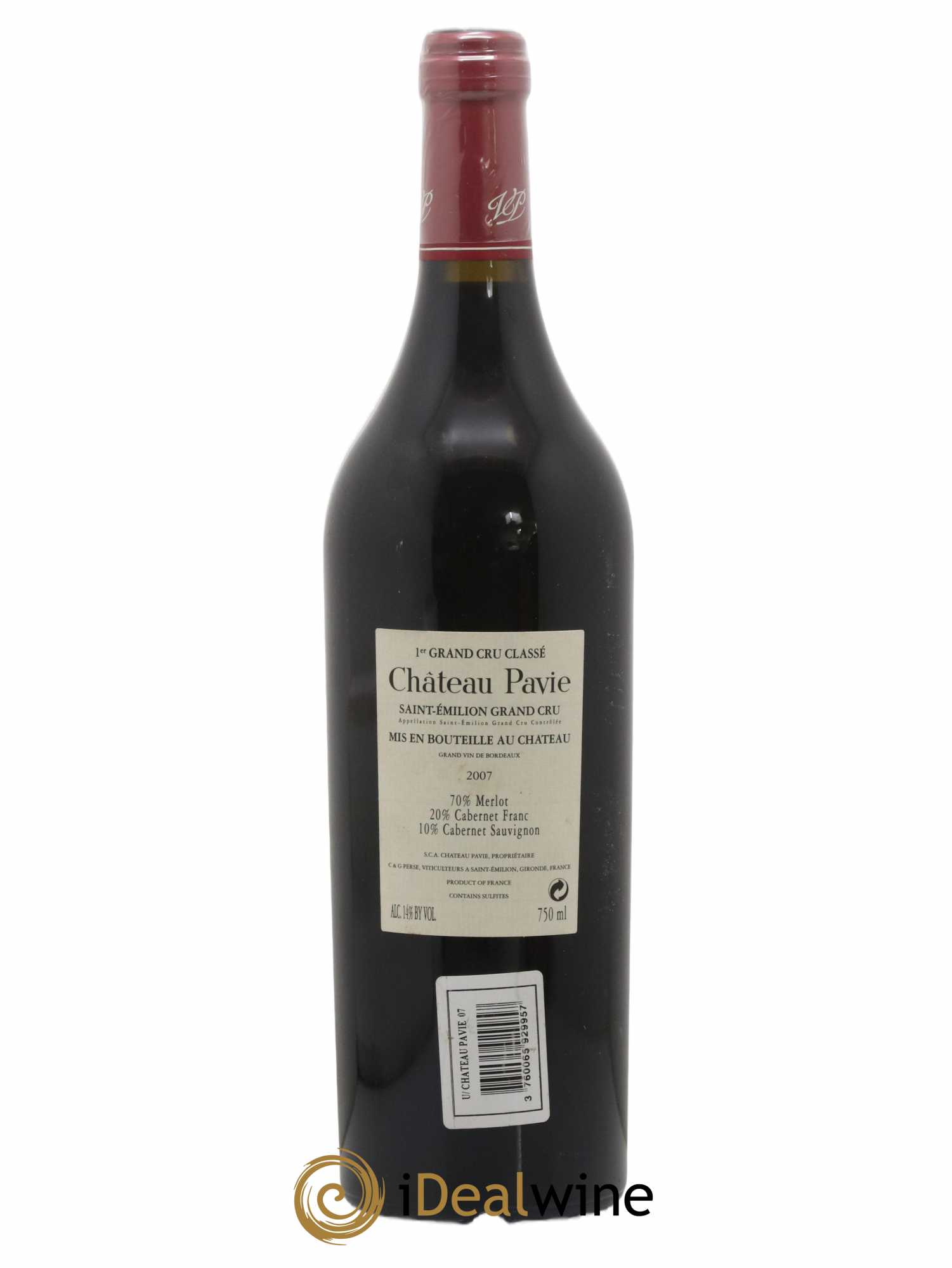 Château Pavie 1er Grand Cru Classé A 2007 - Lot of 1 bottle - 1