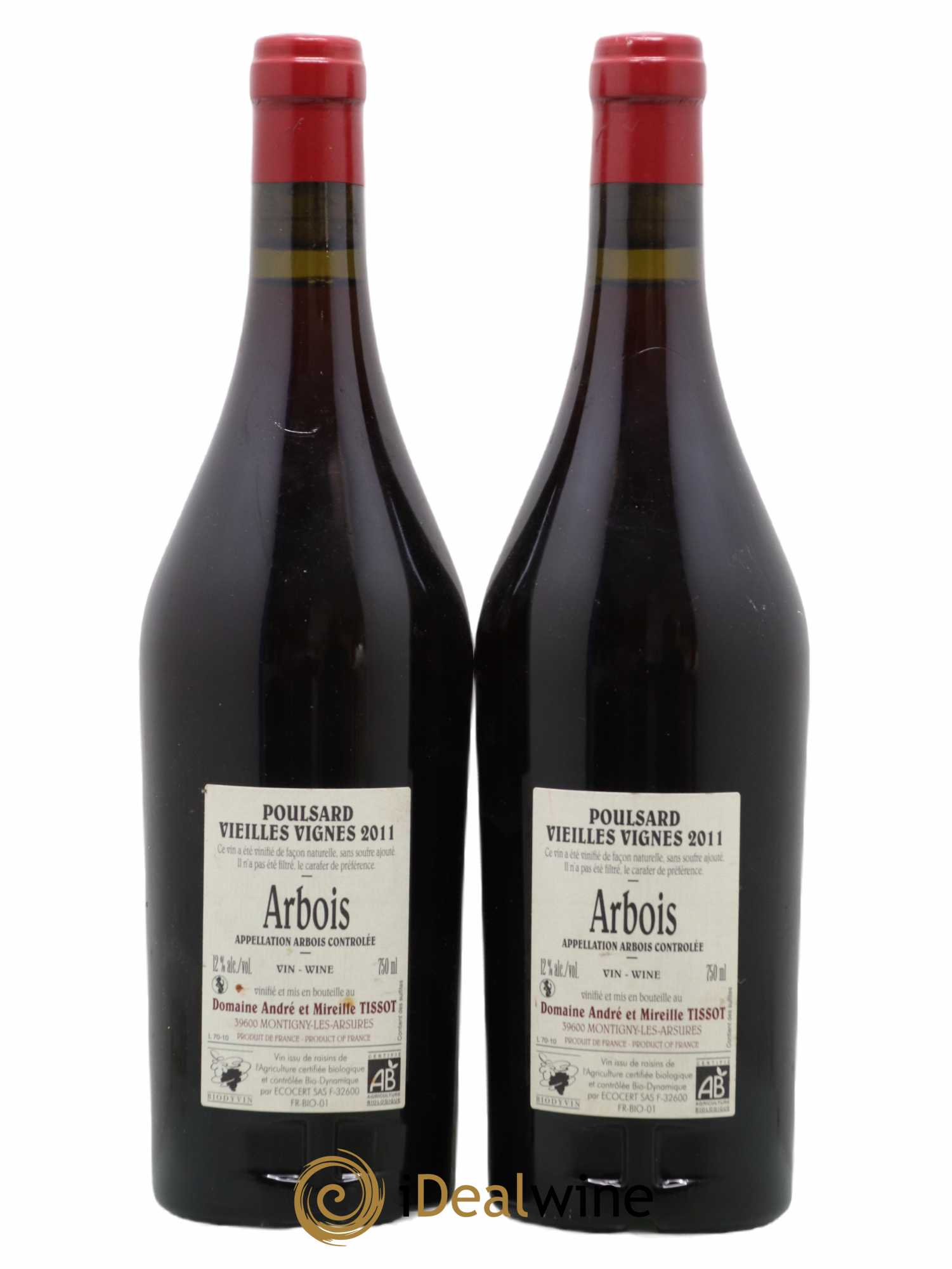 Arbois Poulsard Vieilles Vignes Bénédicte et Stéphane Tissot 2011 - Lot de 2 bouteilles - 1