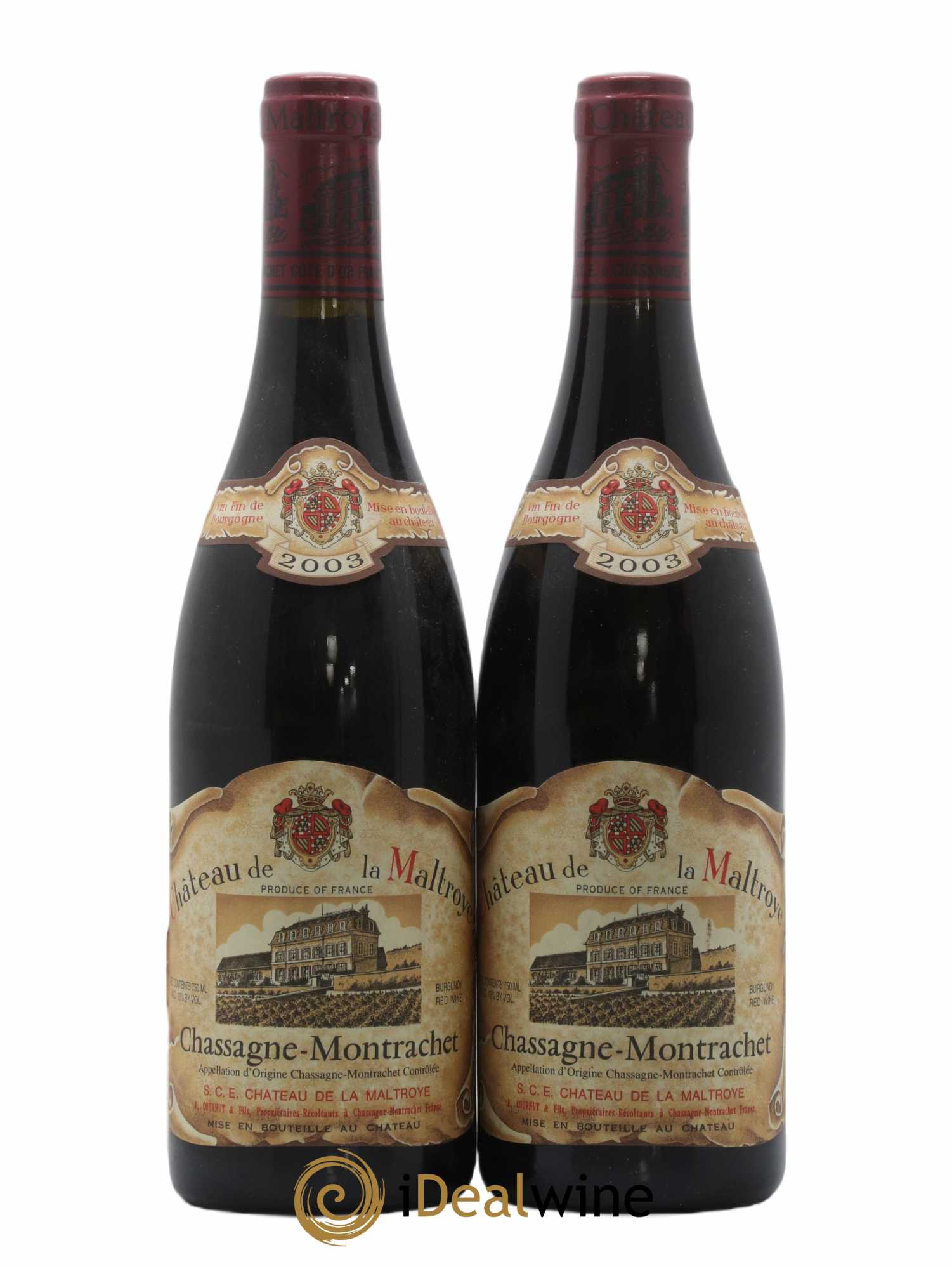 Chassagne-Montrachet Château de la Maltroye 2003 - Lot de 2 bouteilles - 0