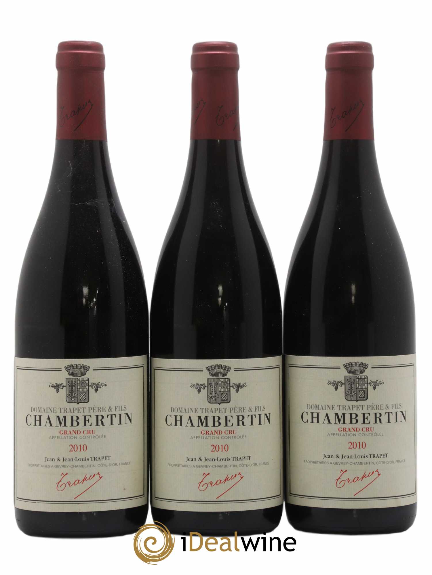 Chambertin Grand Cru Domaine Trapet 2010 - Lot de 3 bouteilles - 0