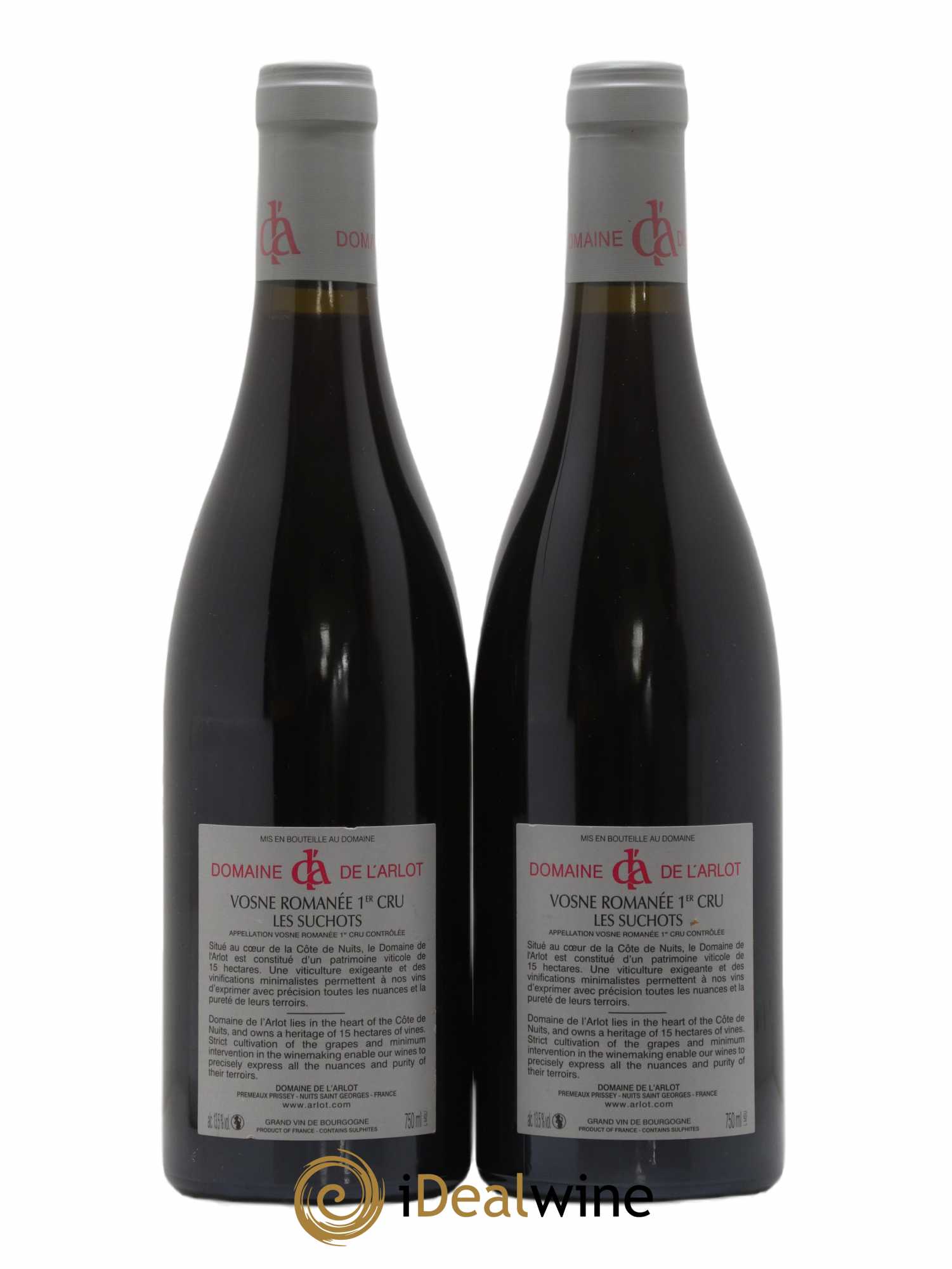 Vosne-Romanée 1er Cru Les Suchots Domaine de l'Arlot 2018 - Lot de 2 bouteilles - 1