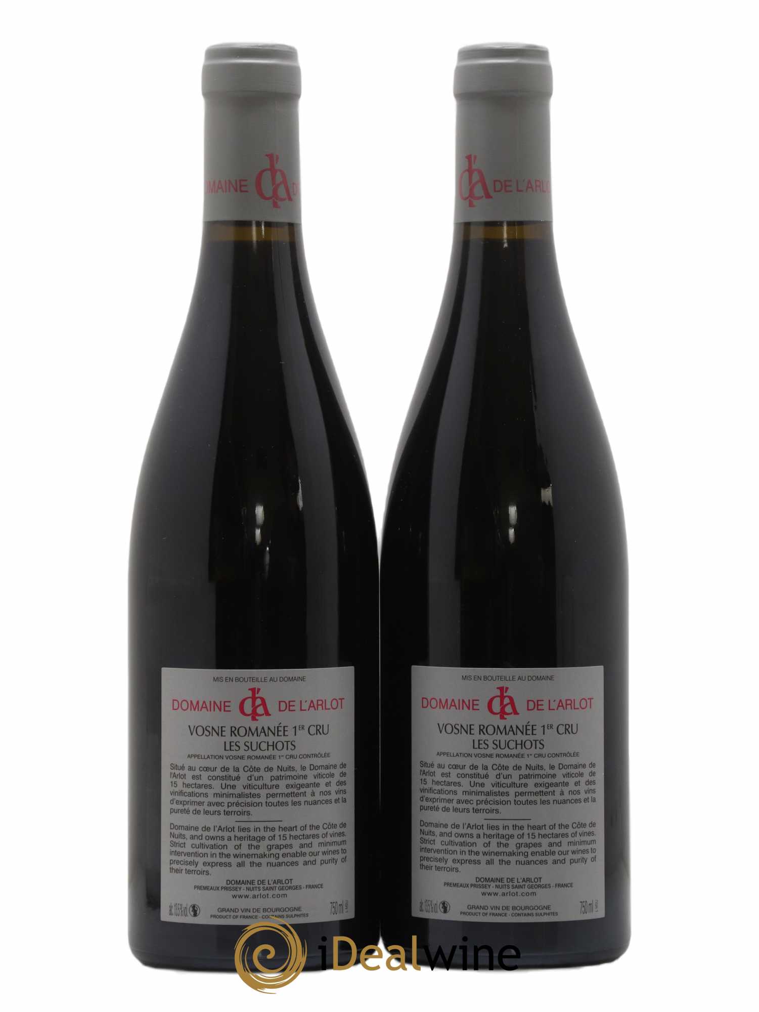 Vosne-Romanée 1er Cru Les Suchots Domaine de l'Arlot 2020 - Lot de 2 bouteilles - 1