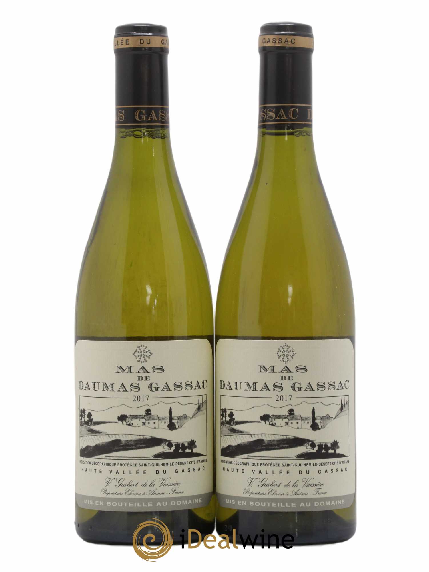 Saint-Guilhem-le-Désert - Cité d'Aniane Mas Daumas Gassac Famille Guibert de La Vaissière 2017 - Lot de 2 bouteilles - 0