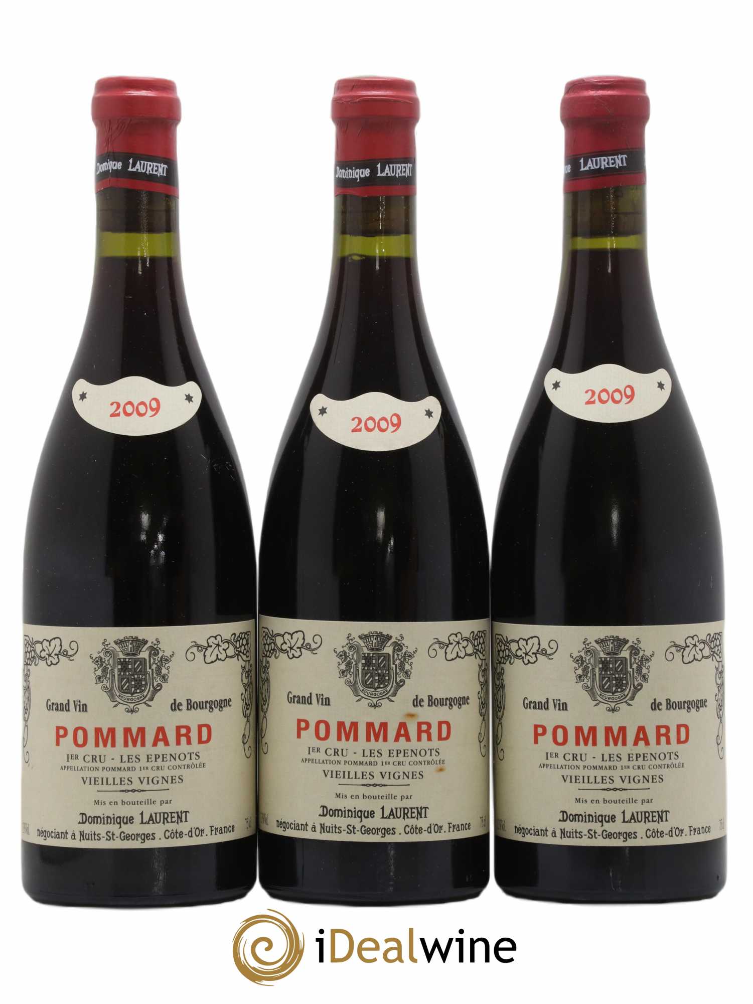 Pommard 1er Cru Les Epenots Dominique Laurent Vielles Vignes 2009 - Lot de 3 bouteilles - 0